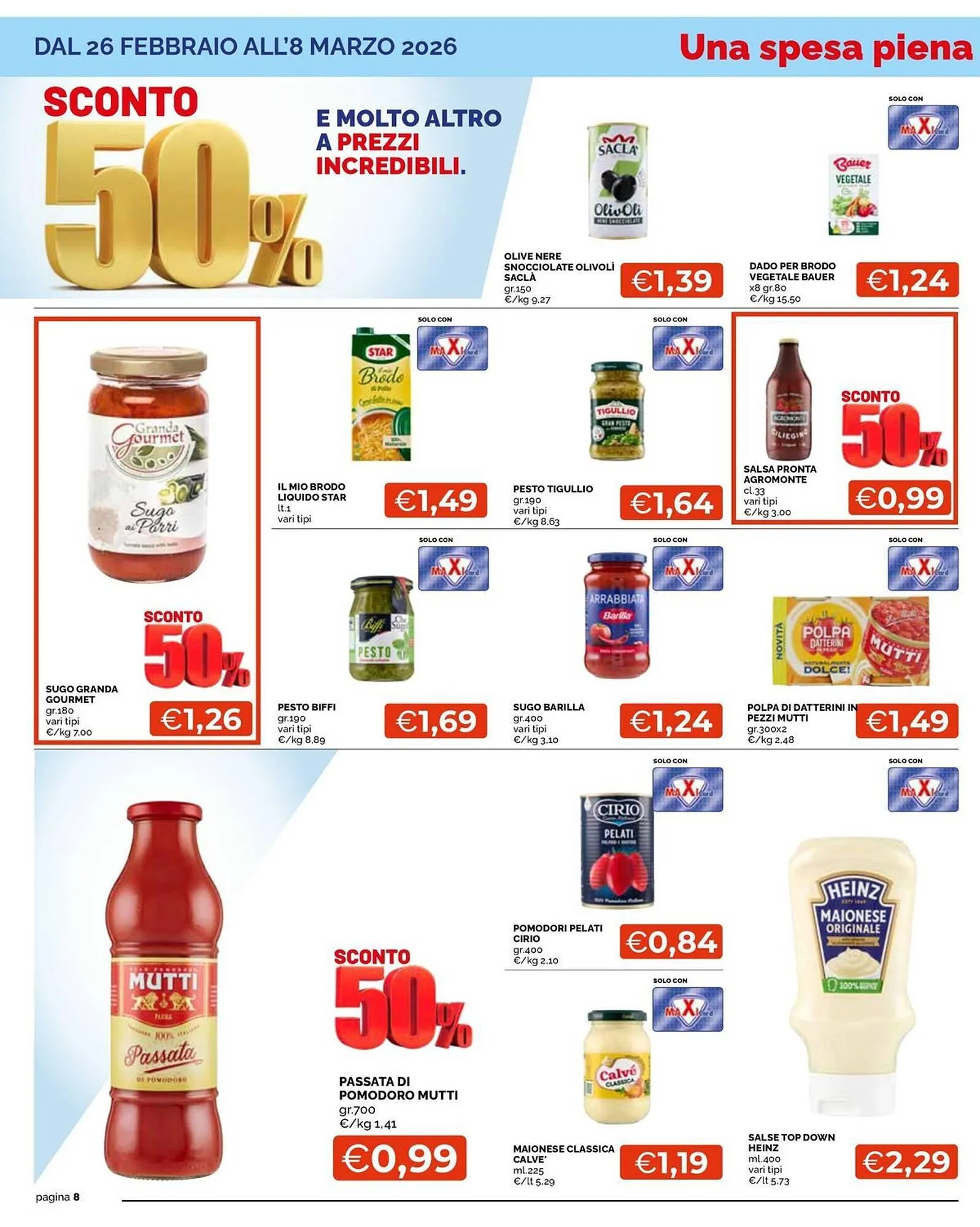 Volantino Maxisconto da 26 febbraio a 8 marzo di 2026 - Pagina del volantino 8