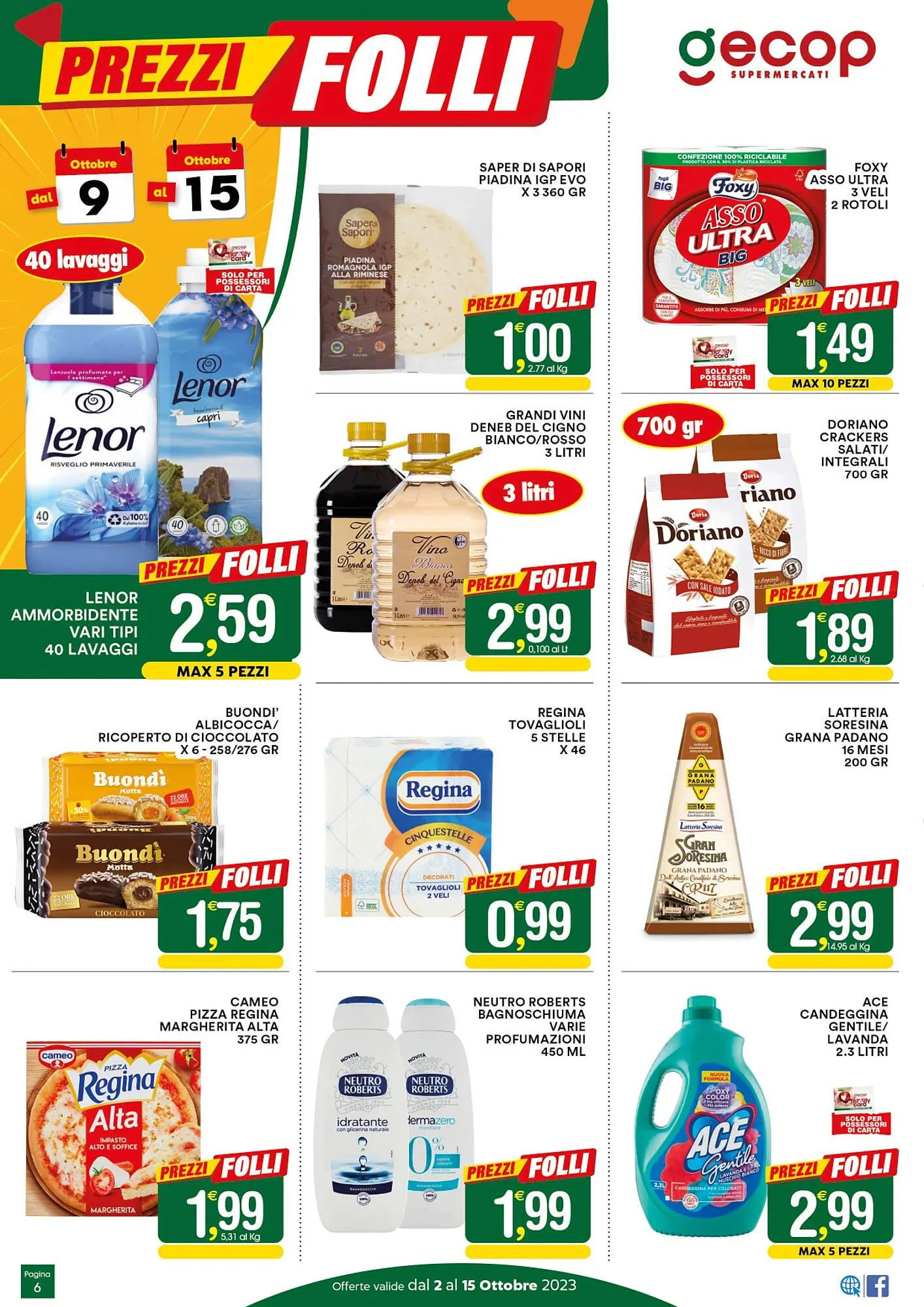 Volantino Gecop da 2 ottobre a 15 ottobre di 2023 - Pagina del volantino 6