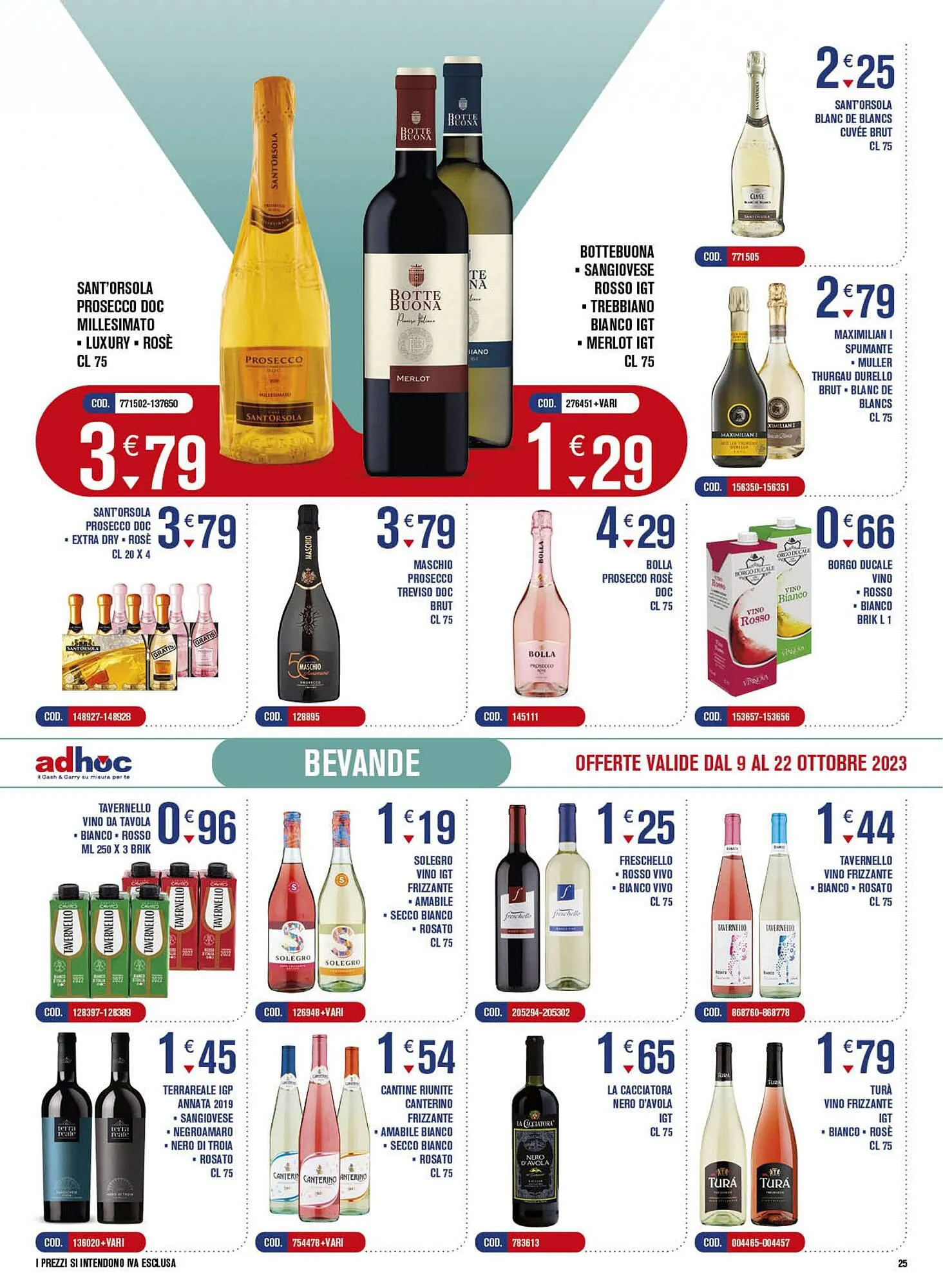 Volantino Adhoc da 9 ottobre a 22 ottobre di 2023 - Pagina del volantino 25