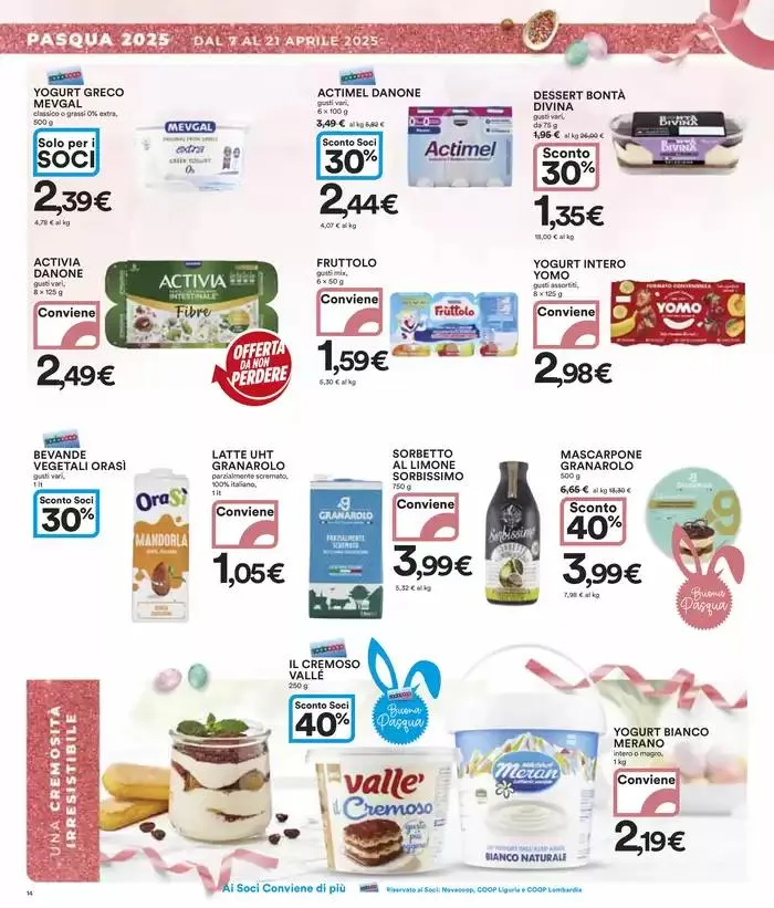 40 prodotti al 40% di sconto da 7 aprile a 21 aprile di 2025 - Pagina del volantino 14