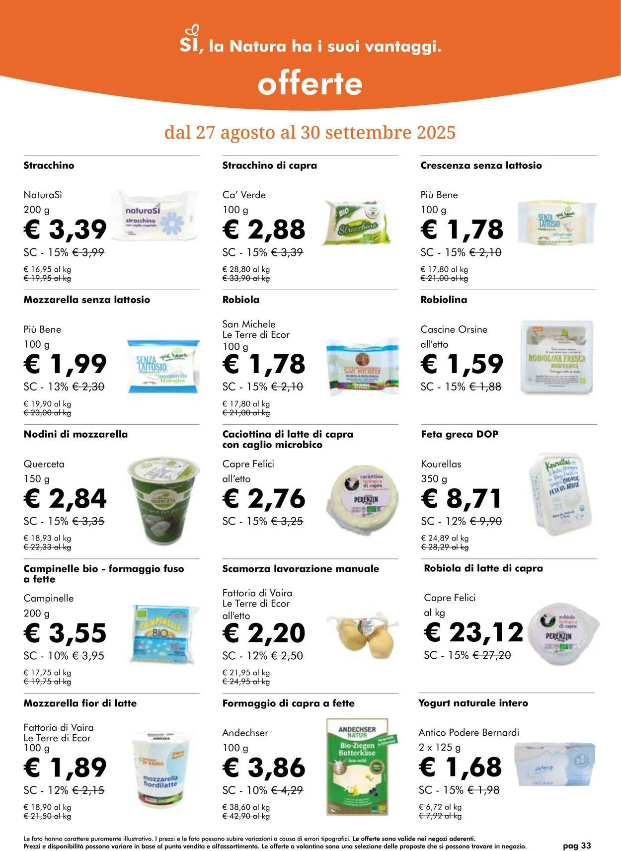 Natura Sì Volantino attuale da 9 ottobre a 23 ottobre di 2025 - Pagina del volantino 33