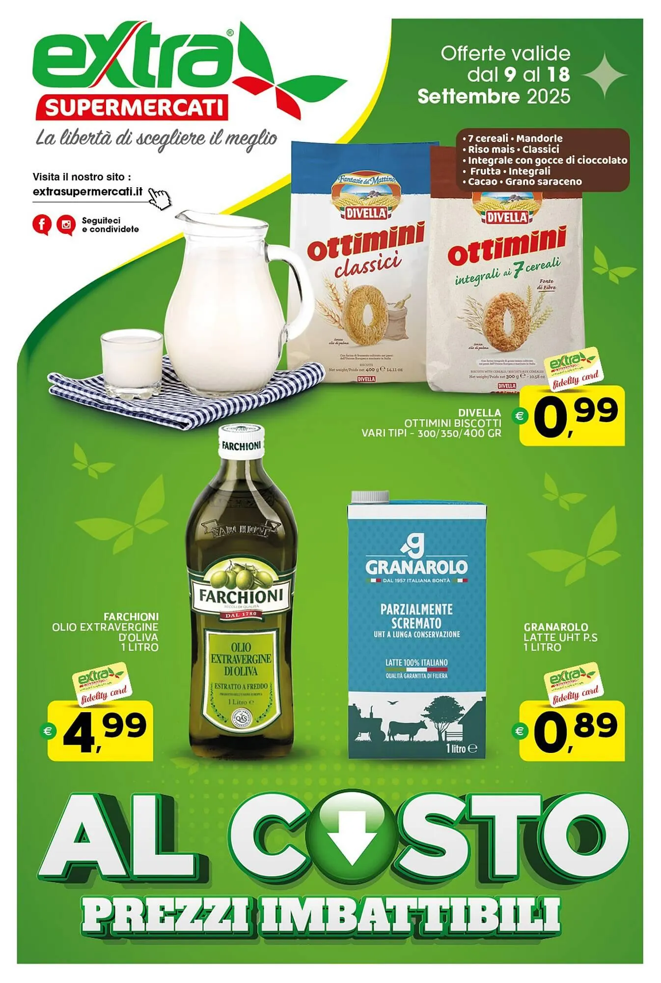 Volantino Extra Supermercati da 9 settembre a 18 settembre di 2025 - Pagina del volantino 1