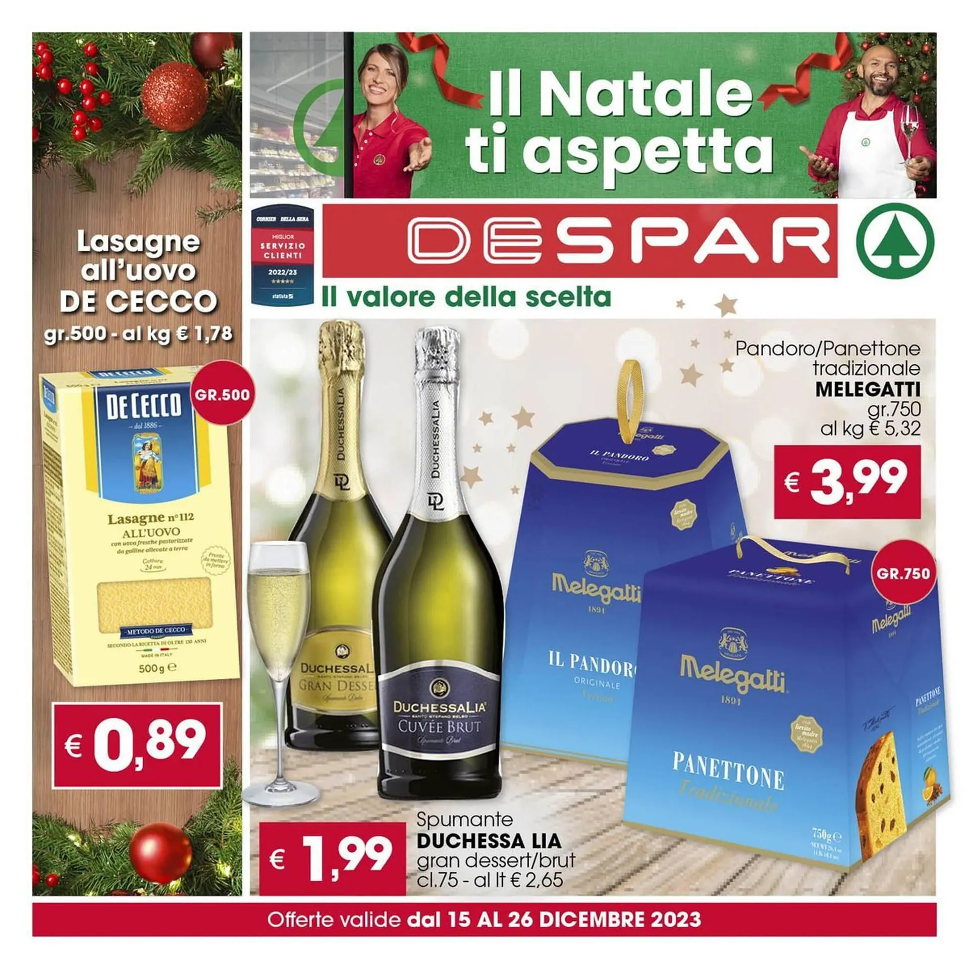 Volantino Despar da 15 dicembre a 26 dicembre di 2023 - Pagina del volantino 1