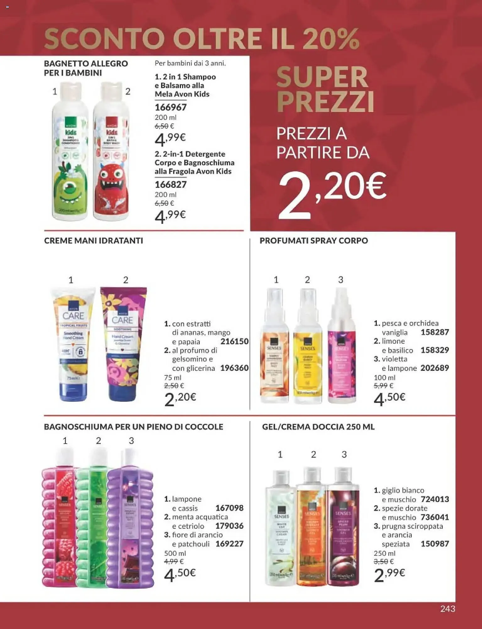 Catalogo Avon da 1 dicembre a 30 dicembre di 2025 - Pagina del volantino 243