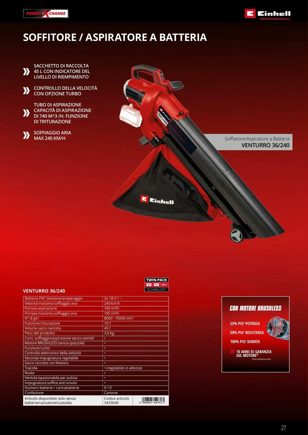 Einhell da 17 giugno a 17 settembre di 2025 - Pagina del volantino 27