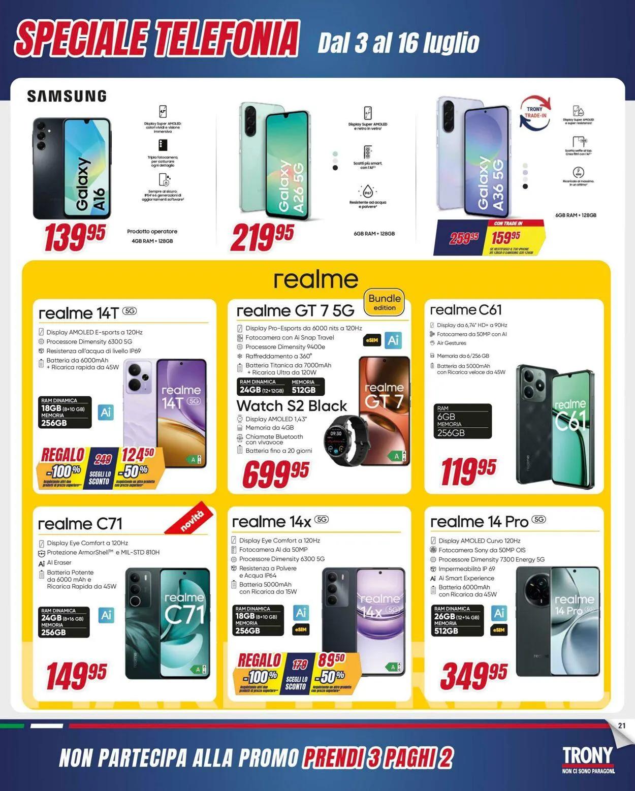 Trony - Palermo Volantino attuale da 3 luglio a 30 luglio di 2025 - Pagina del volantino 21