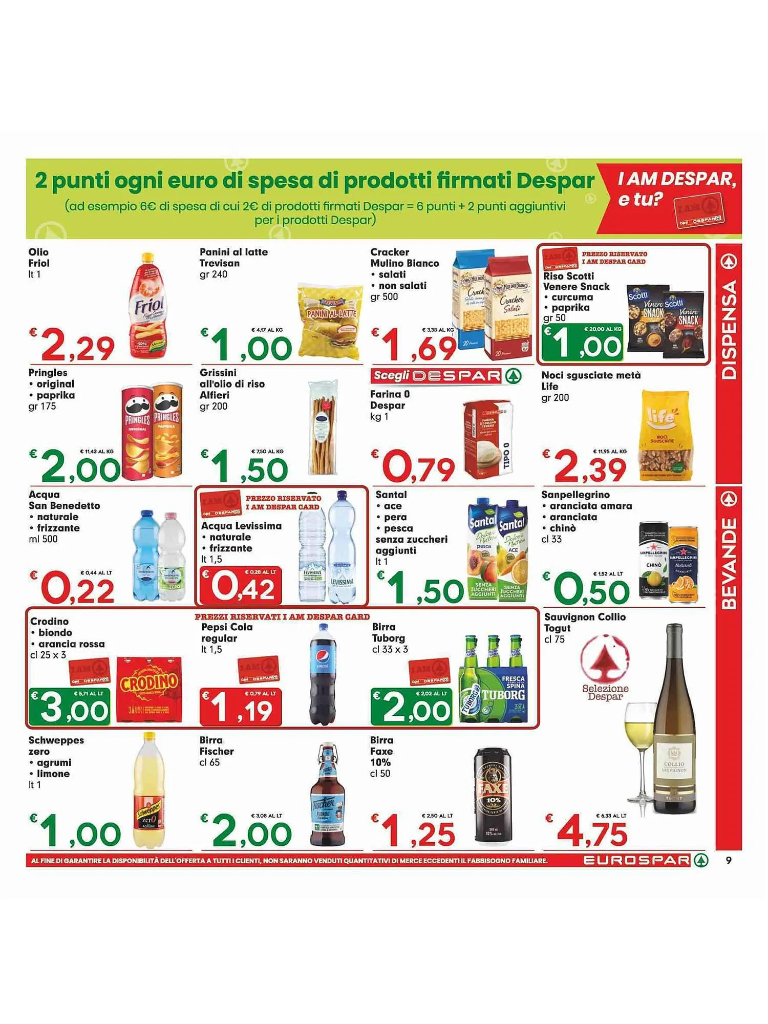 Volantino Eurospar da 23 novembre a 6 dicembre di 2023 - Pagina del volantino 9