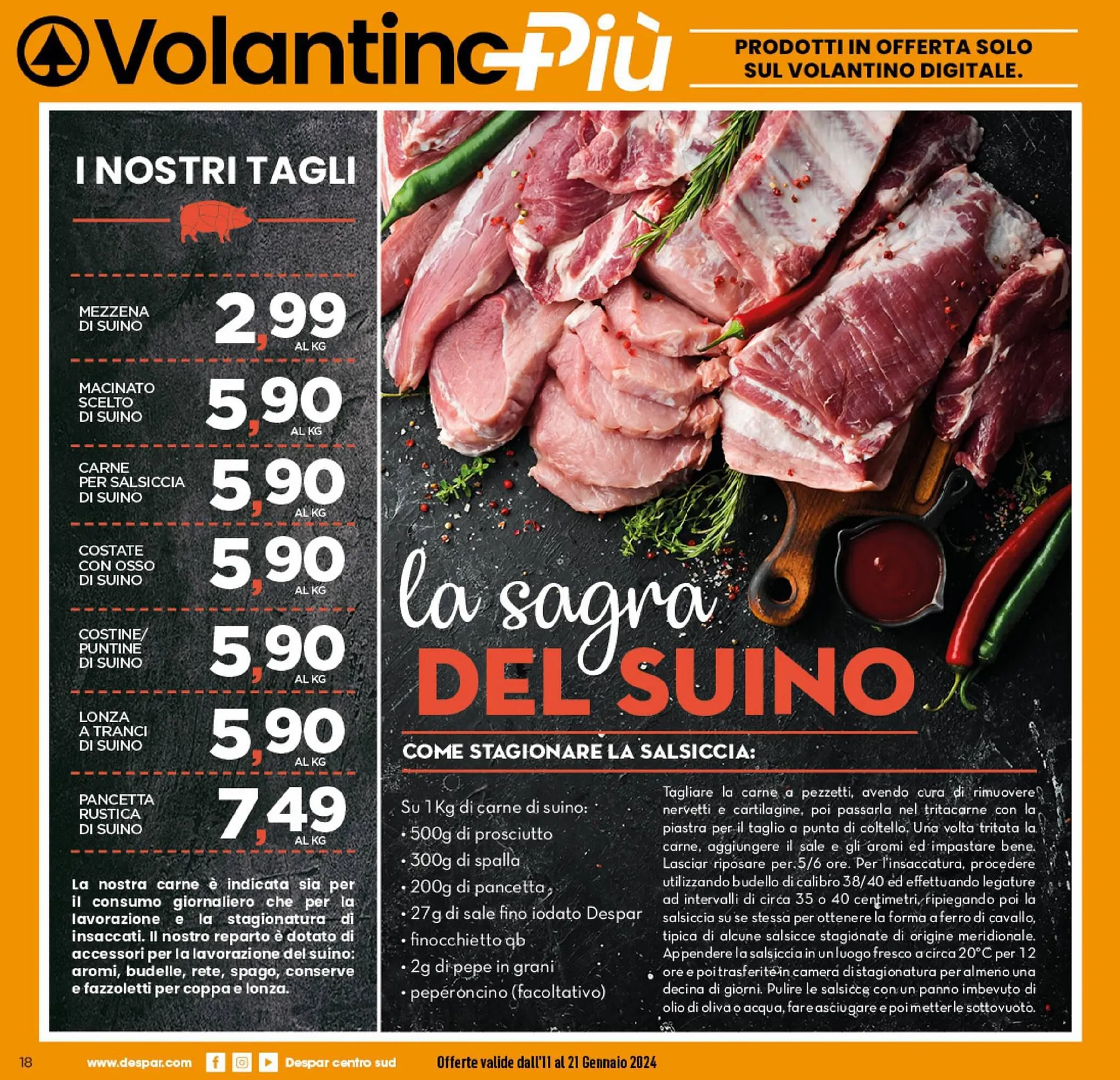 Volantino Iperspar da 11 gennaio a 21 gennaio di 2024 - Pagina del volantino 18