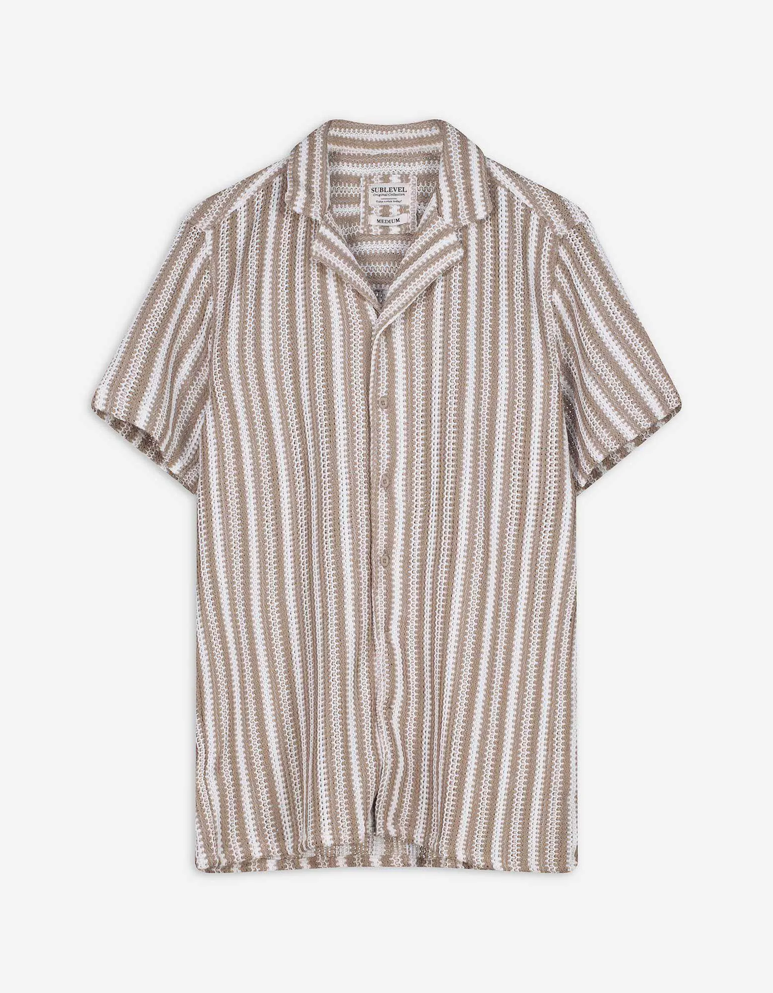 Camicia - Righe - beige