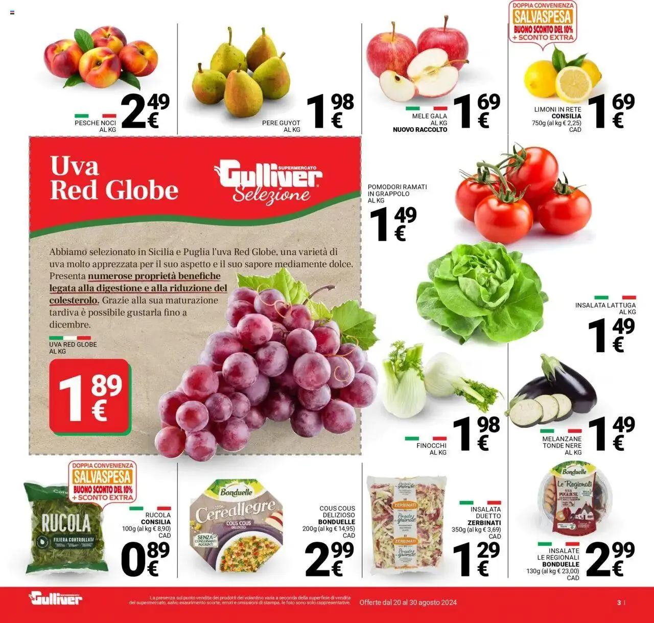 Volantino Gulliver da 20 agosto a 30 agosto di 2024 - Pagina del volantino 3