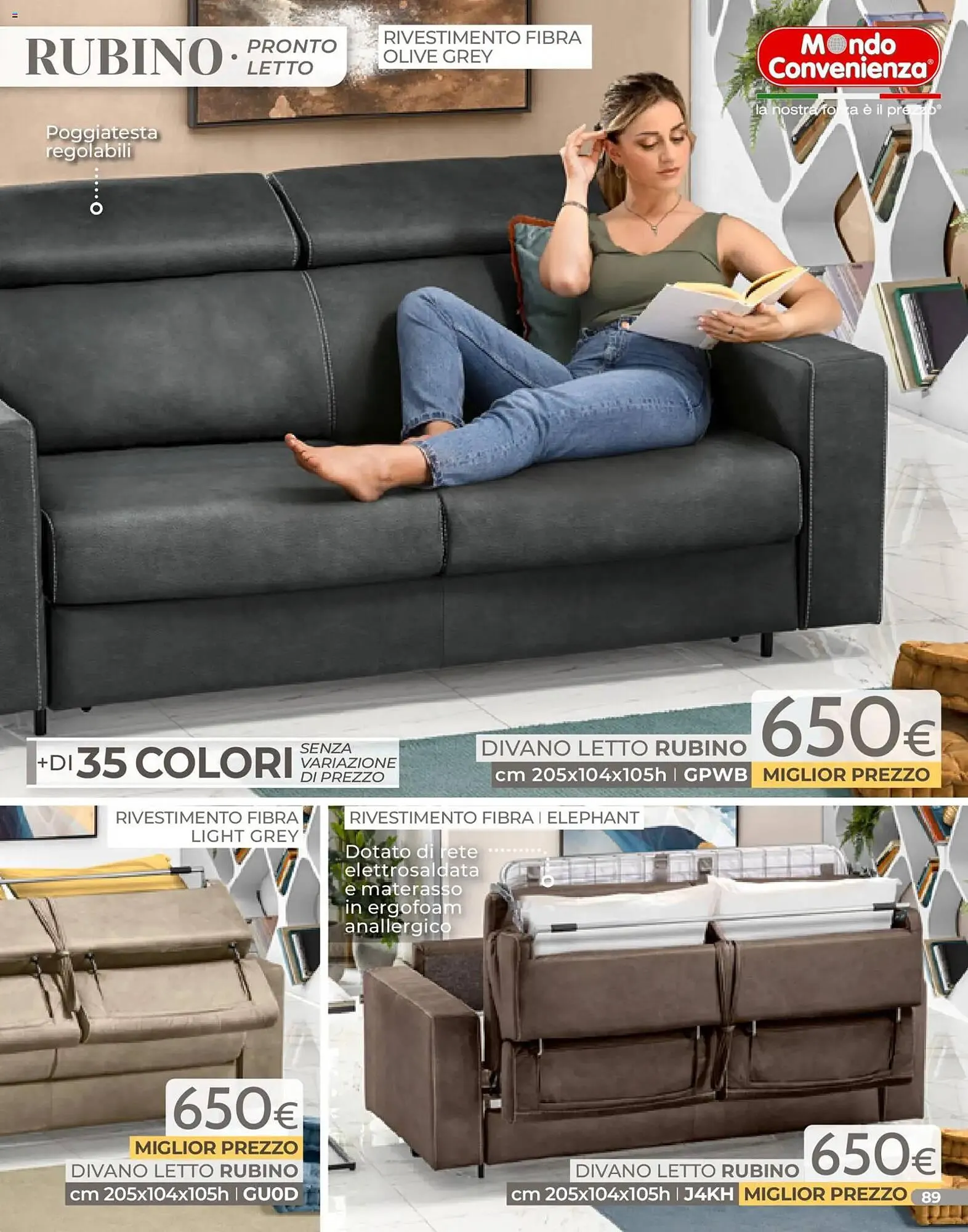 Volantino Mondo Convenienza da 4 gennaio a 31 gennaio di 2026 - Pagina del volantino 89