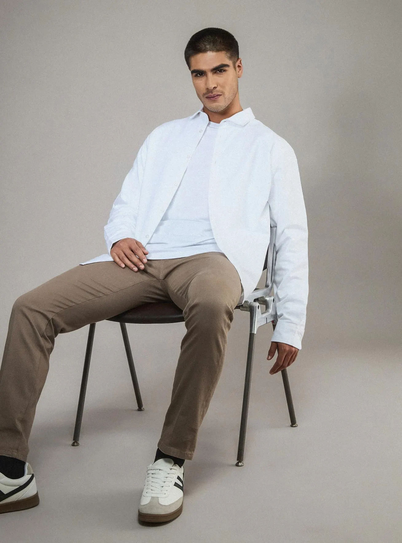 Camicia tinta unita Bianco ottico