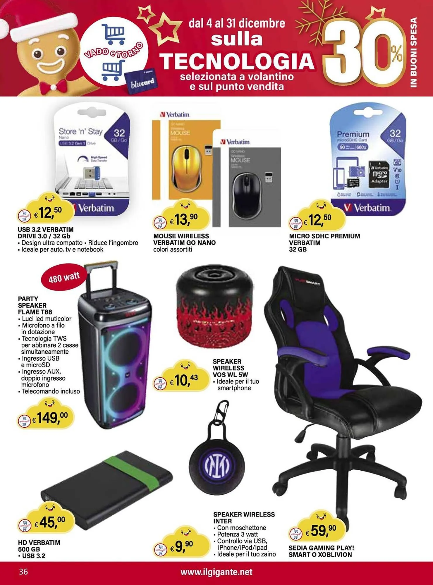 Volantino Il Gigante da 4 dicembre a 31 dicembre di 2025 - Pagina del volantino 36