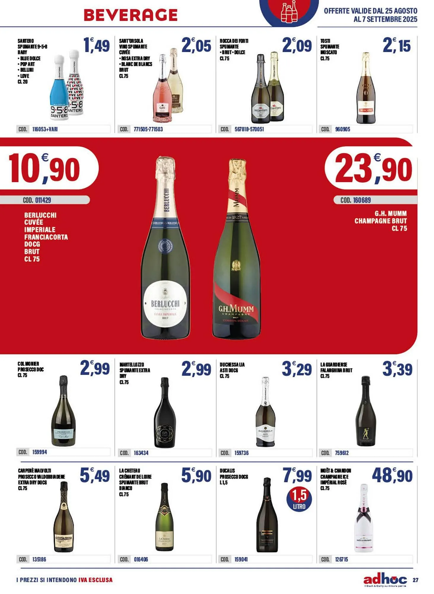 Volantino Adhoc da 25 agosto a 7 settembre di 2025 - Pagina del volantino 27