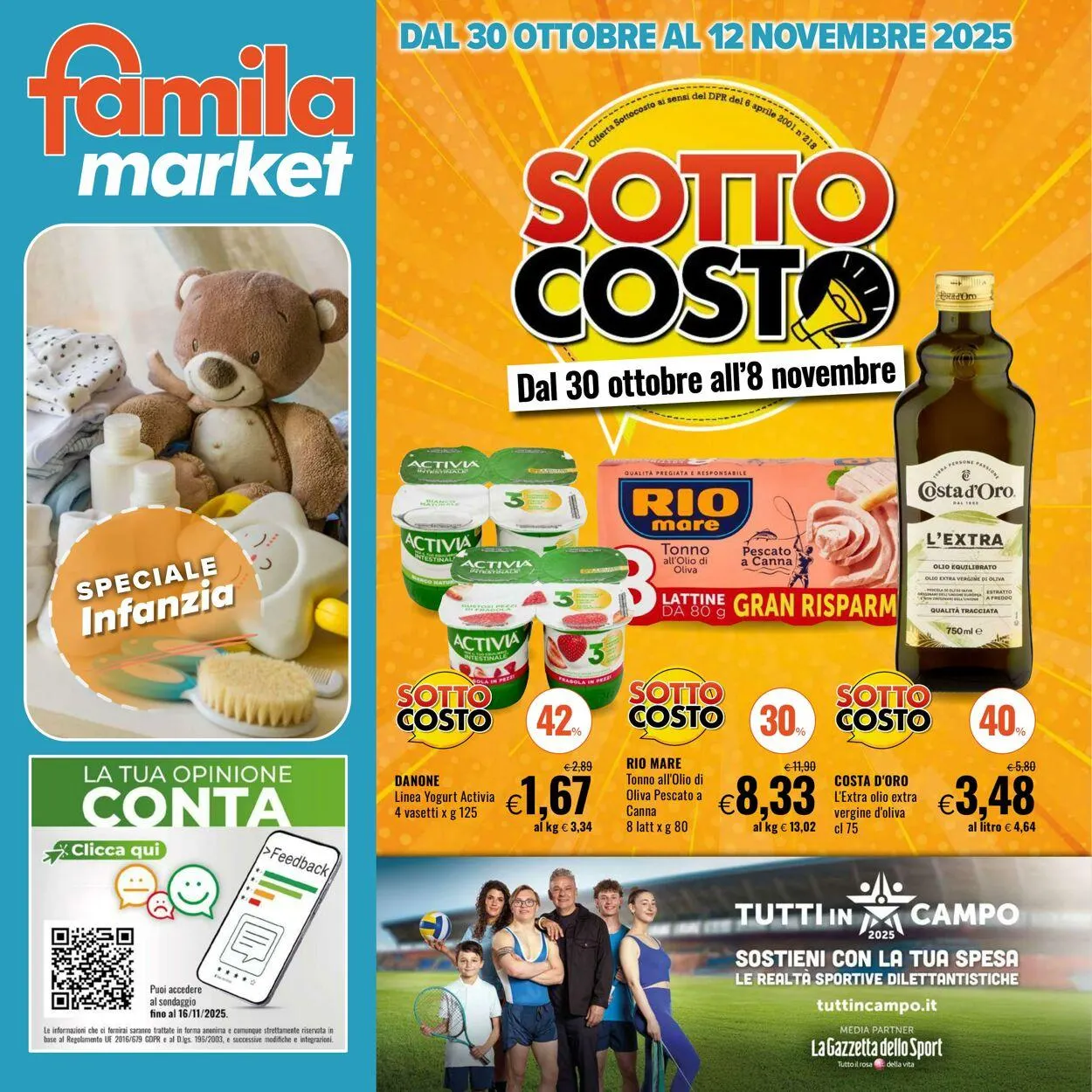 Famila Volantino attuale da 30 ottobre a 12 novembre di 2025 - Pagina del volantino 1