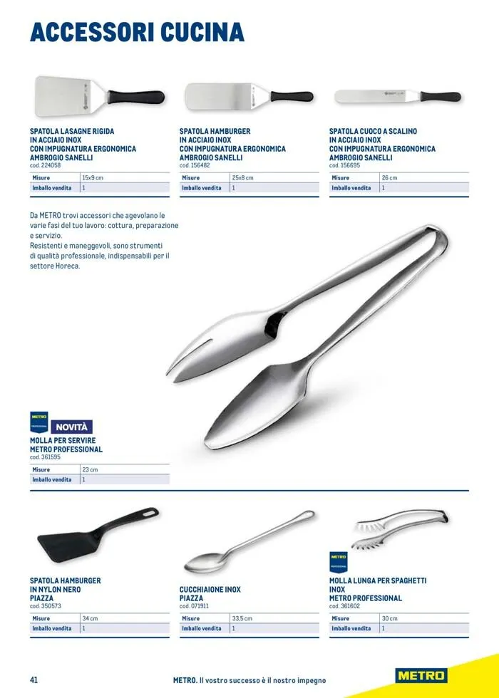 Catalogo gastronomia da 26 ottobre a 26 ottobre di 2024 - Pagina del volantino 41