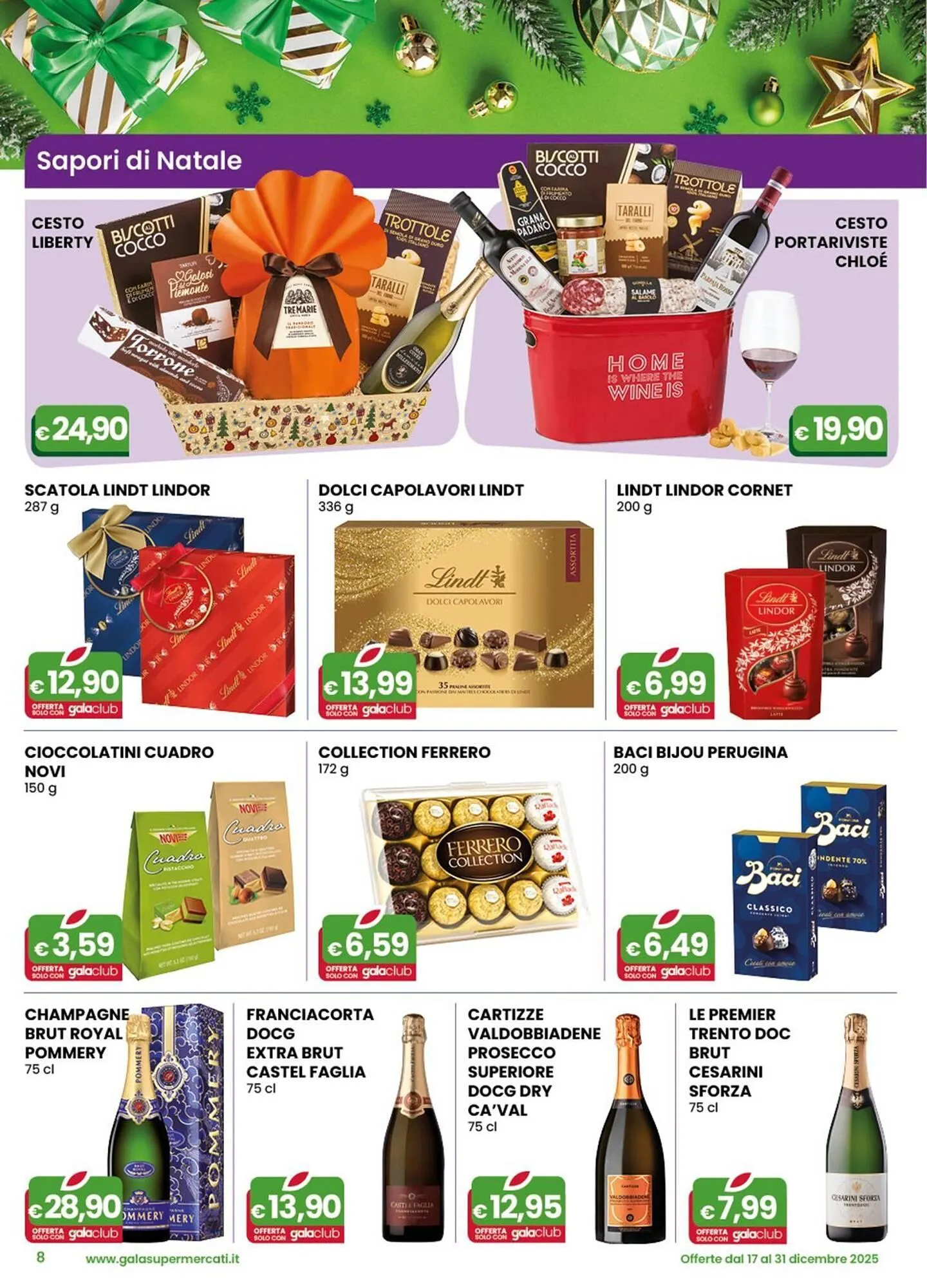 Volantino Gala Supermercati da 17 dicembre a 31 dicembre di 2025 - Pagina del volantino 8