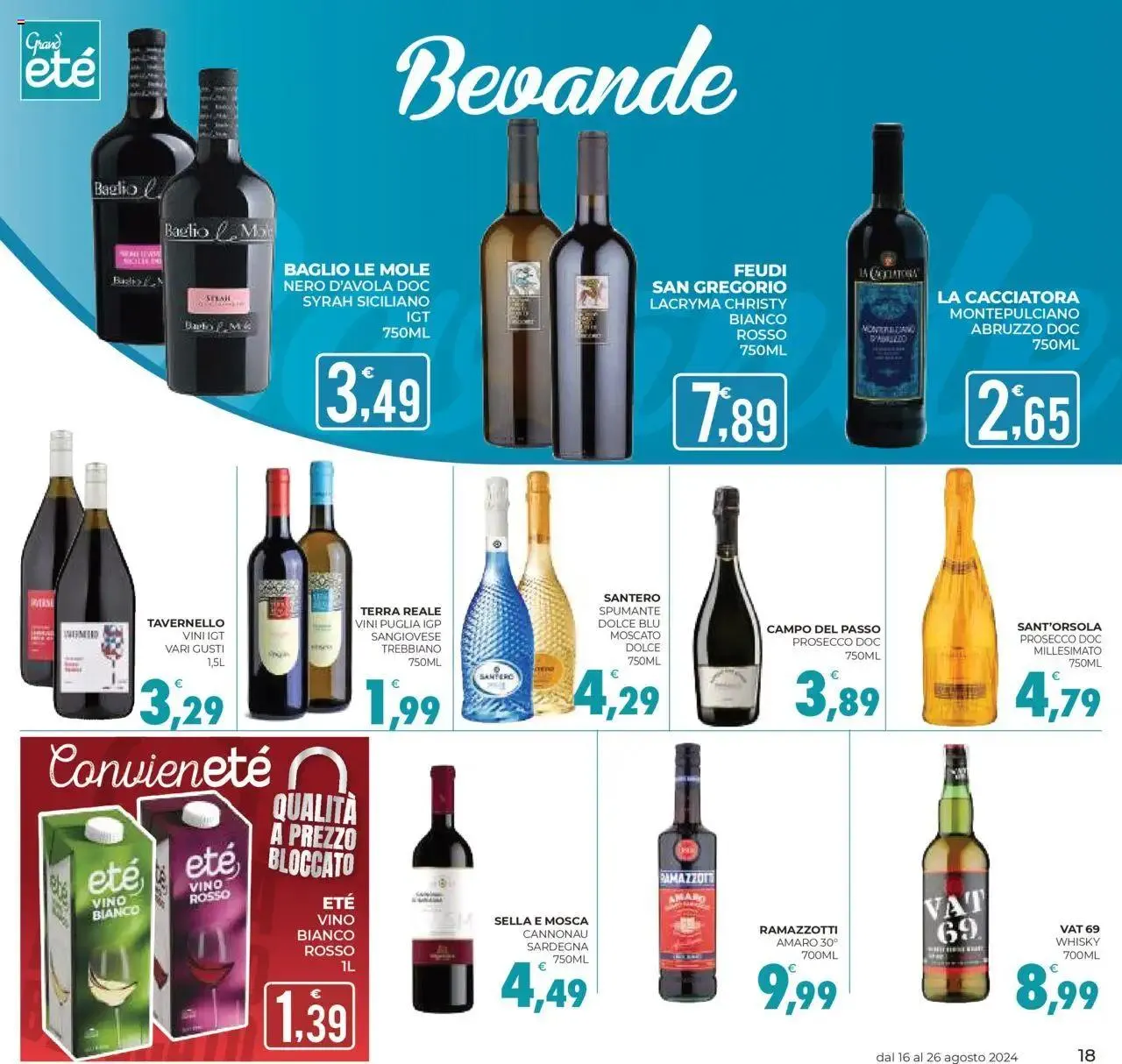 Volantino Eté - Grandeté da 16 agosto a 26 agosto di 2024 - Pagina del volantino 18