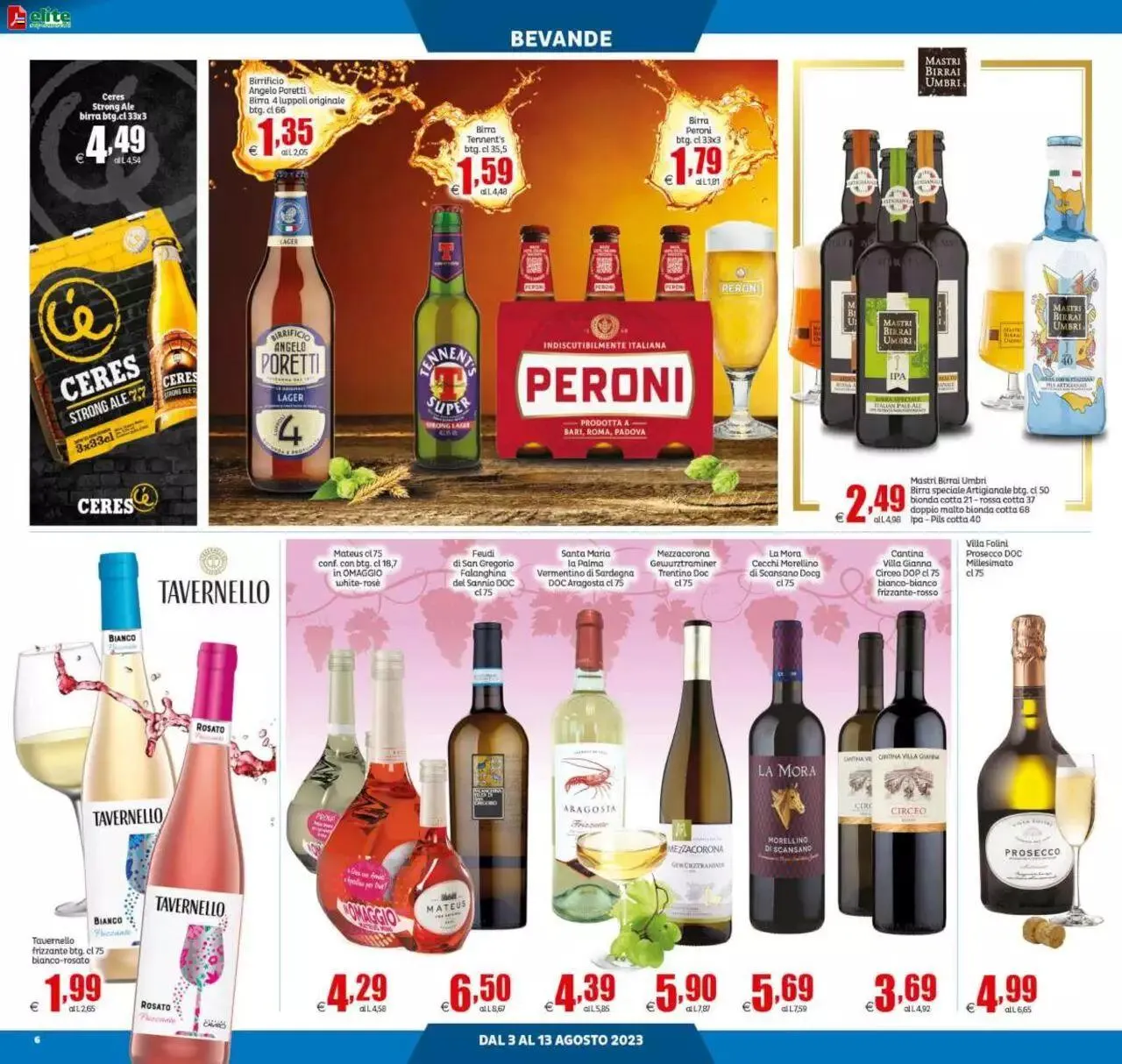 Volantino Elite Supermercati da 3 agosto a 13 agosto di 2023 - Pagina del volantino 6