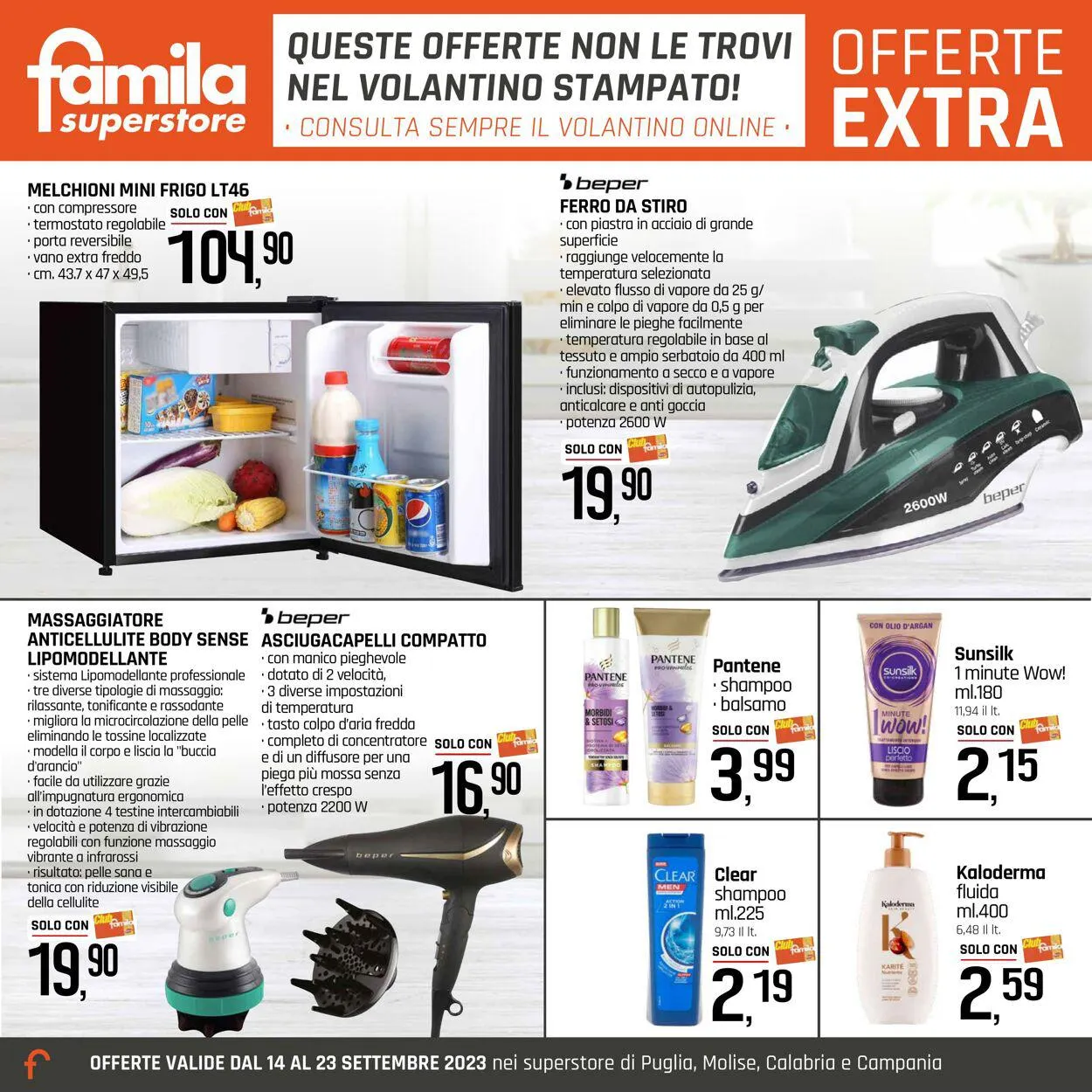 Famila Volantino attuale da 14 settembre a 23 settembre di 2023 - Pagina del volantino 16