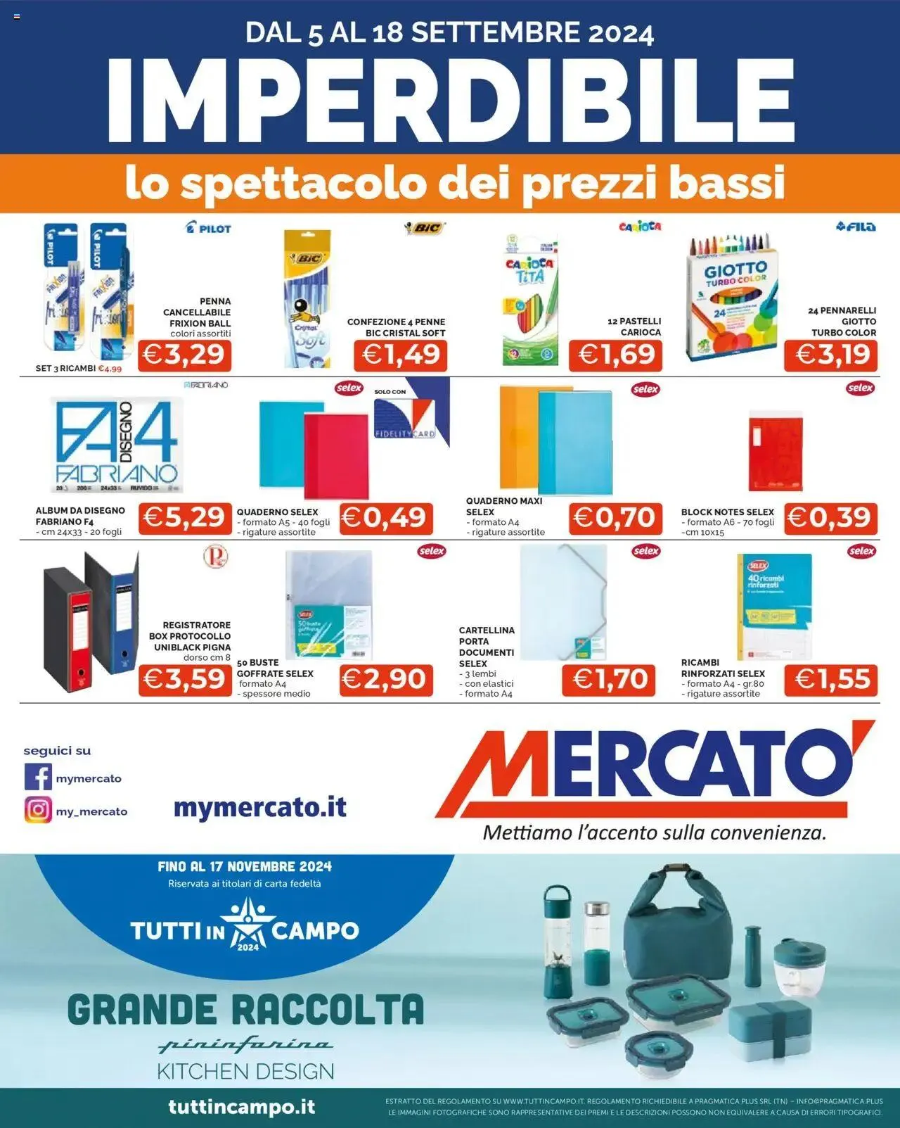 Volantino Imperdibile Mercatò da 5 settembre a 18 settembre di 2024 - Pagina del volantino 1