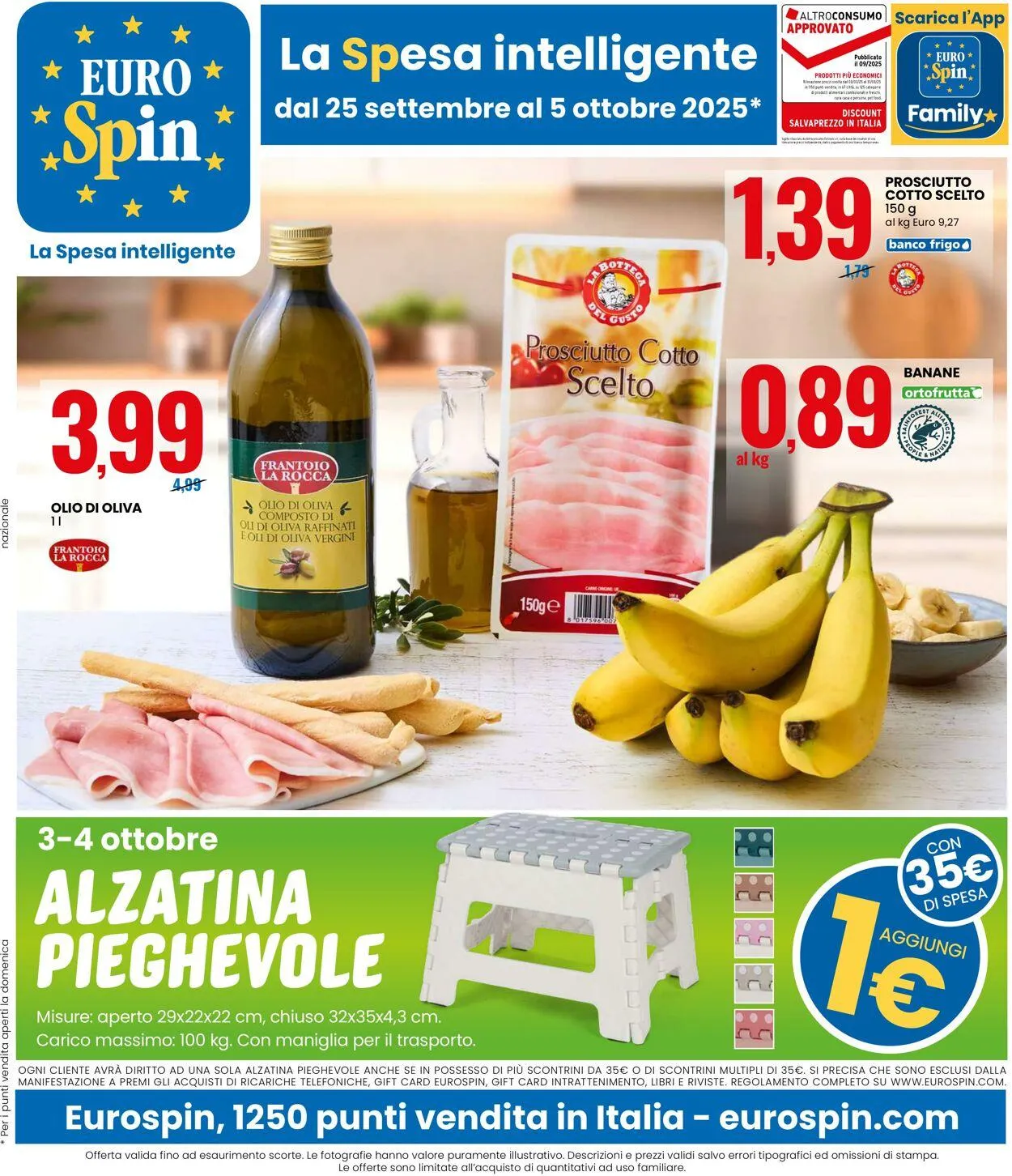 EURO Spin Volantino attuale da 25 settembre a 5 ottobre di 2025 - Pagina del volantino 1