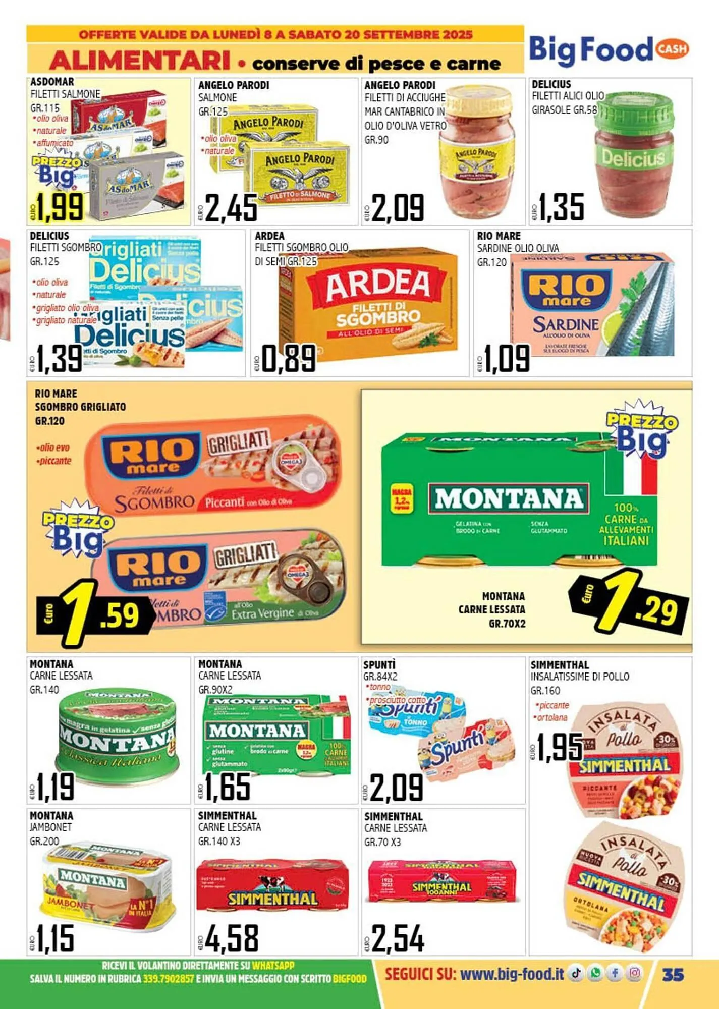 Volantino Big Food da 8 settembre a 20 settembre di 2025 - Pagina del volantino 35