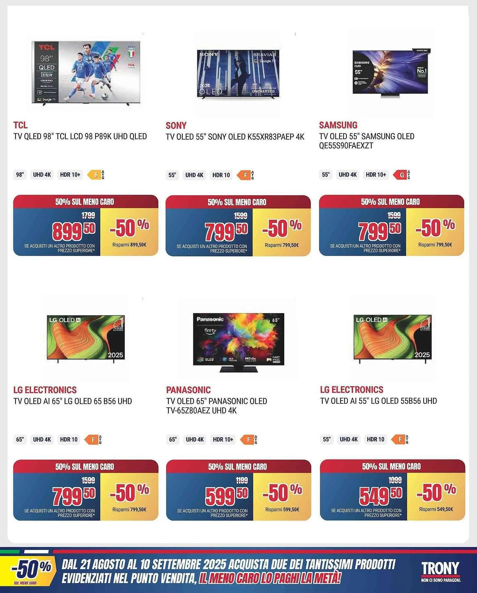 Volantino Trony da 21 agosto a 10 settembre di 2025 - Pagina del volantino 21