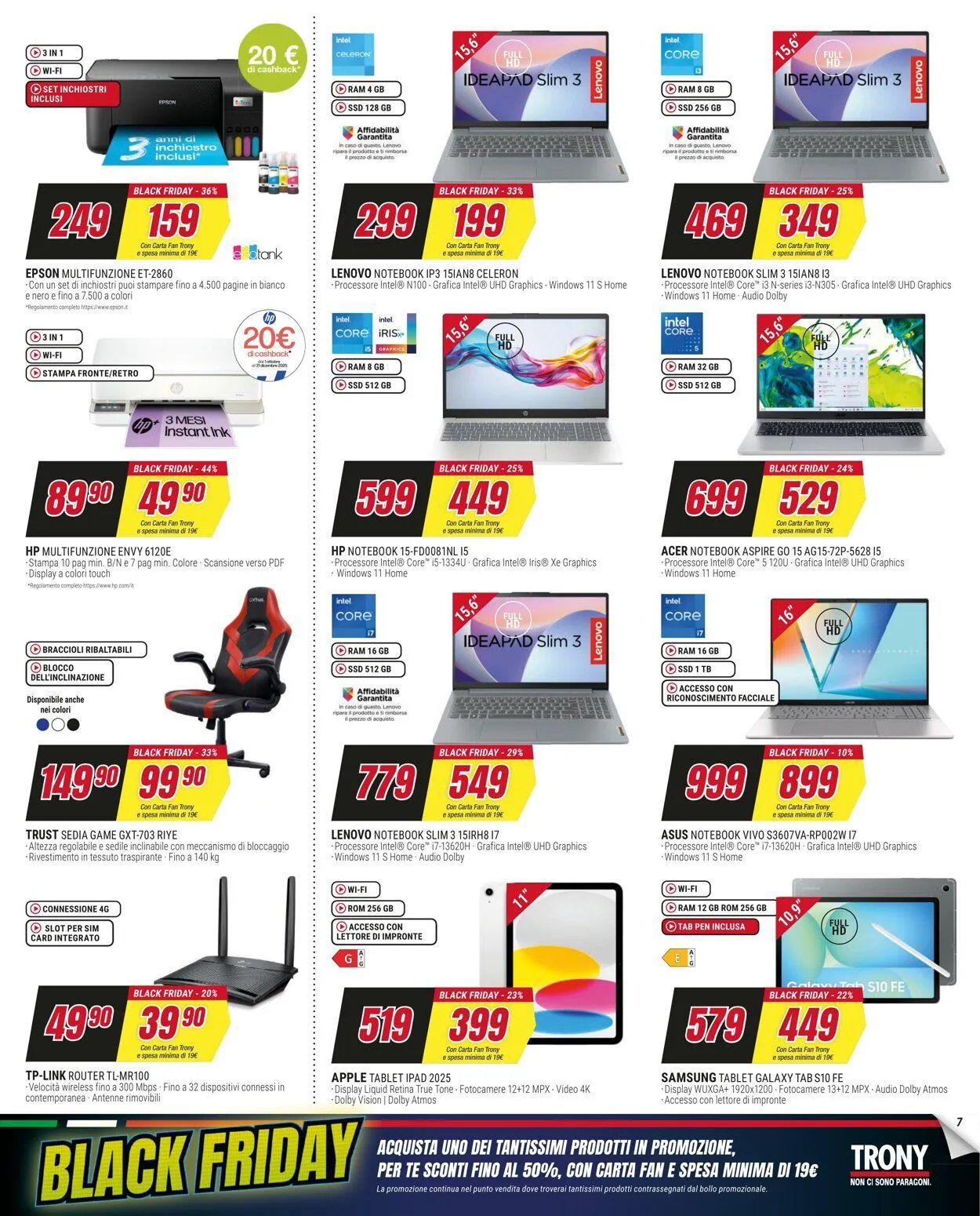 Trony Volantino attuale da 1 dicembre a 3 dicembre di 2025 - Pagina del volantino 7