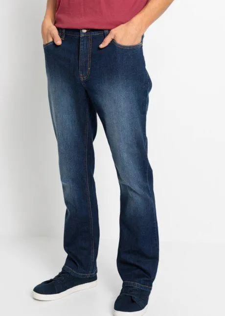 Jeans elasticizzati regular fit con cotone biologico