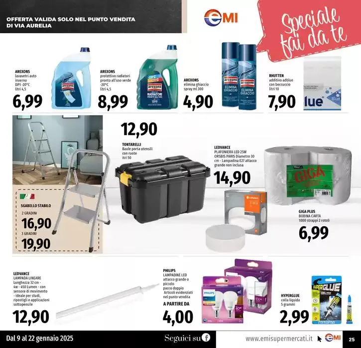 Tanti prodotti a 0.99 da 9 gennaio a 22 gennaio di 2025 - Pagina del volantino 25