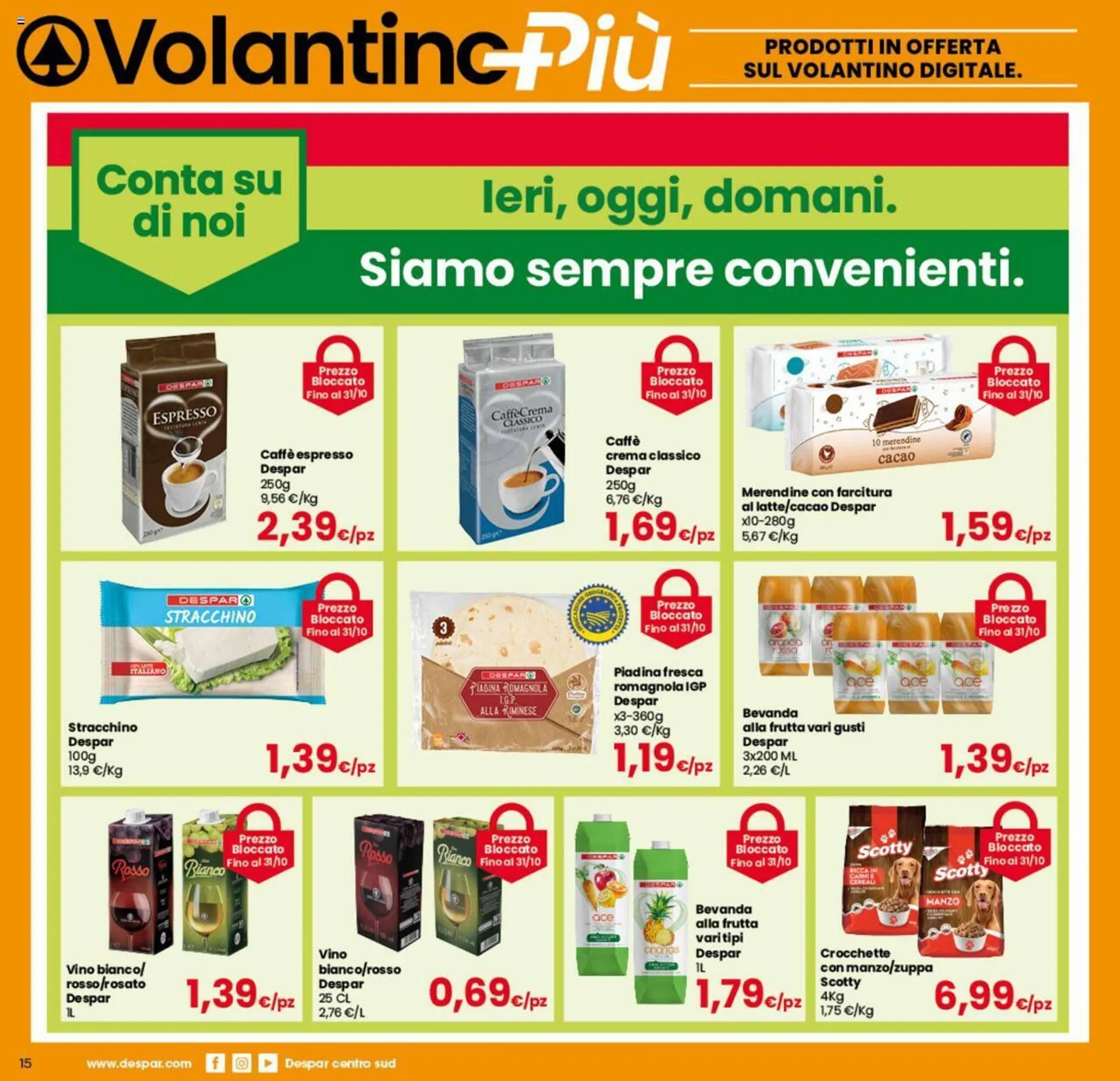 Volantino Eurospar da 4 settembre a 9 settembre di 2023 - Pagina del volantino 15