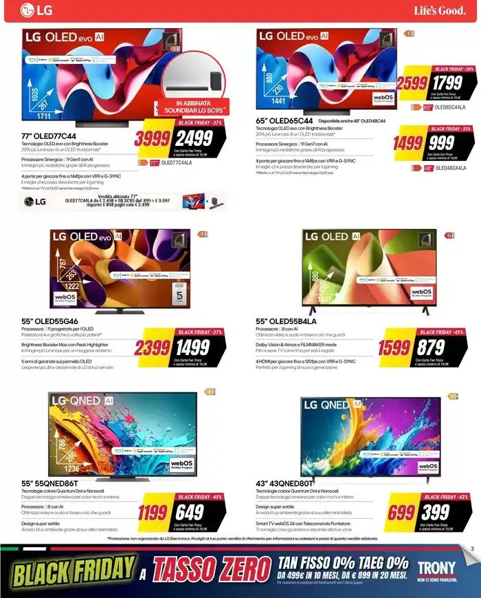 Black Friday da Trony! da 26 novembre a 4 dicembre di 2024 - Pagina del volantino 3