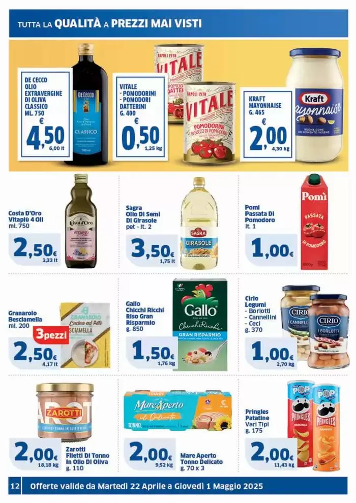 Prezzi tondi da 22 aprile a 1 maggio di 2025 - Pagina del volantino 12