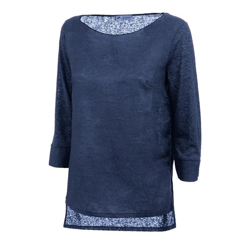 Maglia donna 3/4 lino
