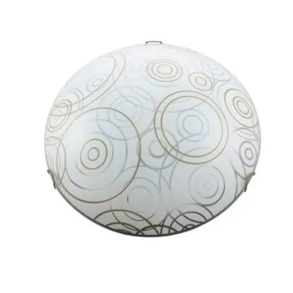 Plafoniera Compasso Ø 30 cm bianco tortora