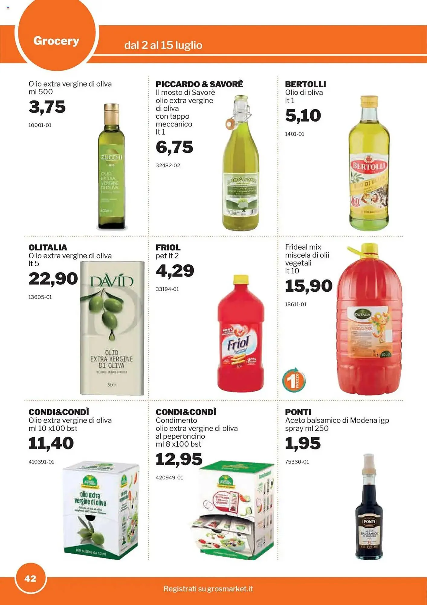 Volantino GrosMarket da 2 luglio a 15 luglio di 2025 - Pagina del volantino 42