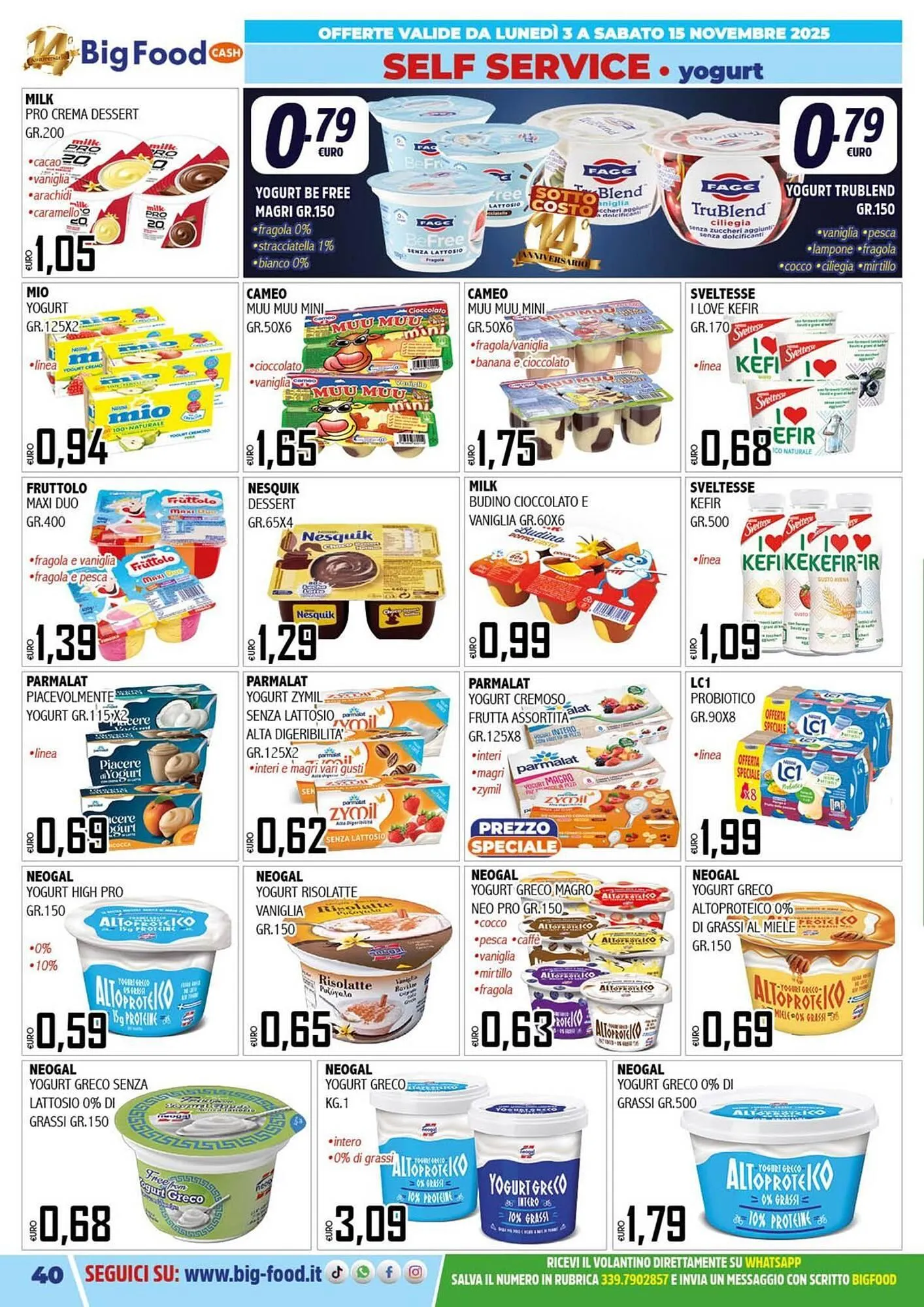 Volantino Big Food da 3 novembre a 15 novembre di 2025 - Pagina del volantino 40