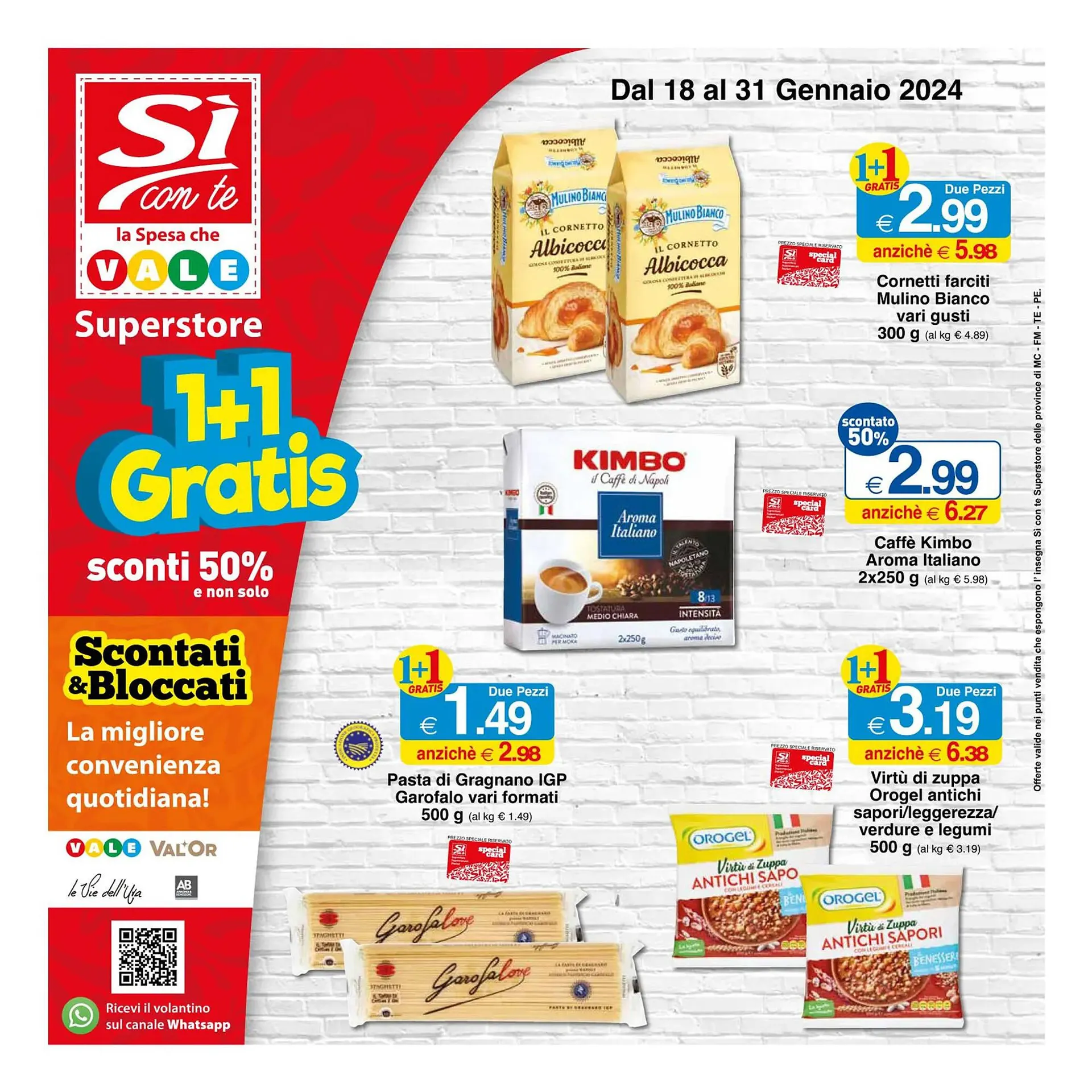 Volantino Sì con te Superstore da 18 gennaio a 31 gennaio di 2024 - Pagina del volantino 1
