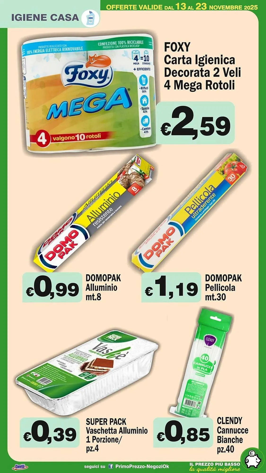 Volantino Primo Prezzo da 13 novembre a 23 novembre di 2025 - Pagina del volantino 25