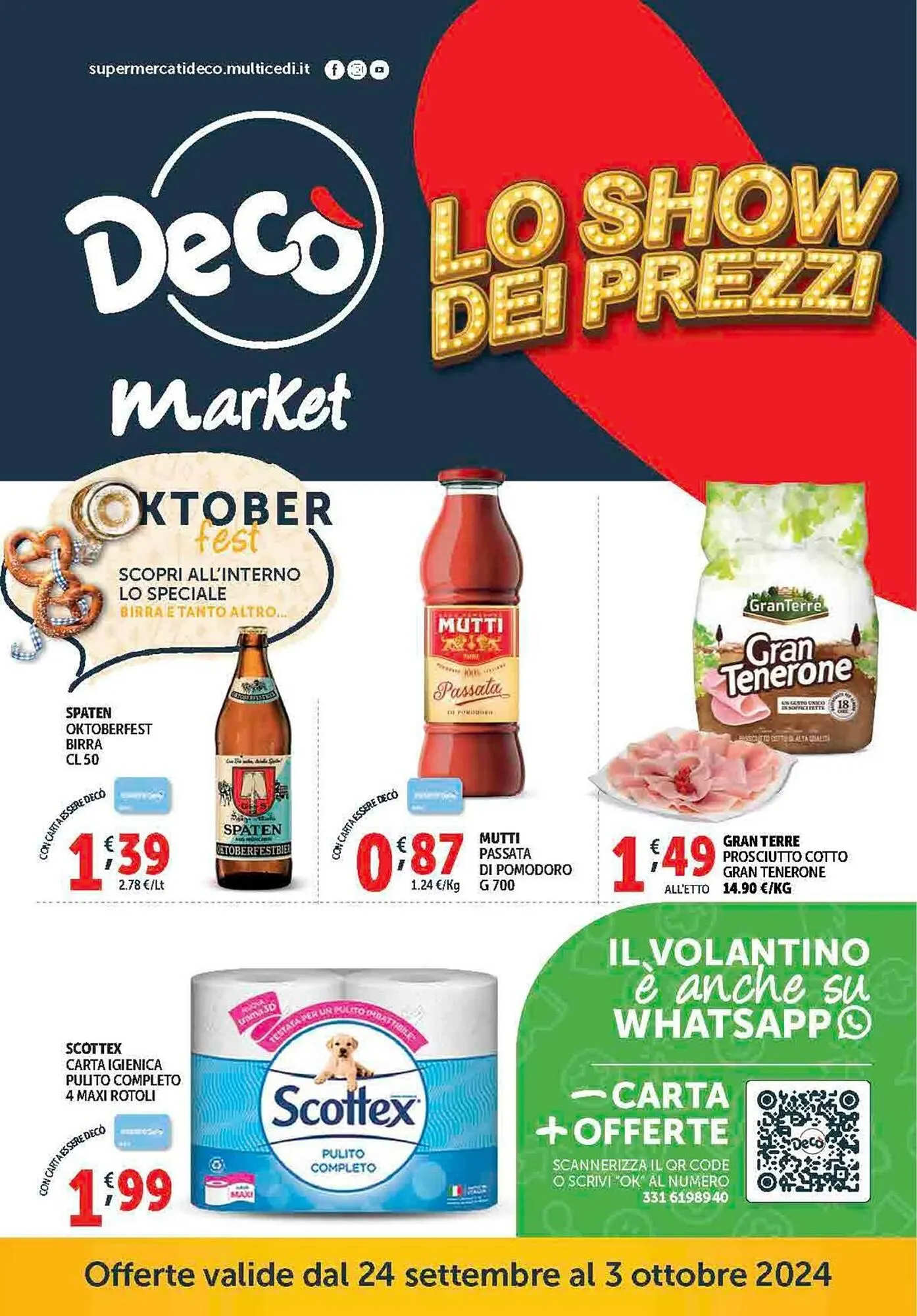 Volantino Deco Market da 24 settembre a 3 ottobre di 2024 - Pagina del volantino 1