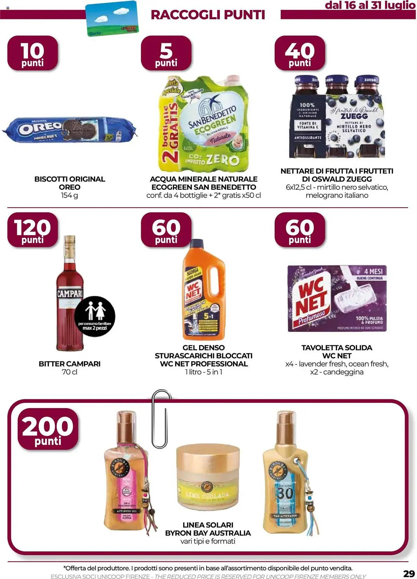 Volantino Unicoop da 17 luglio a 30 luglio di 2025 - Pagina del volantino 29