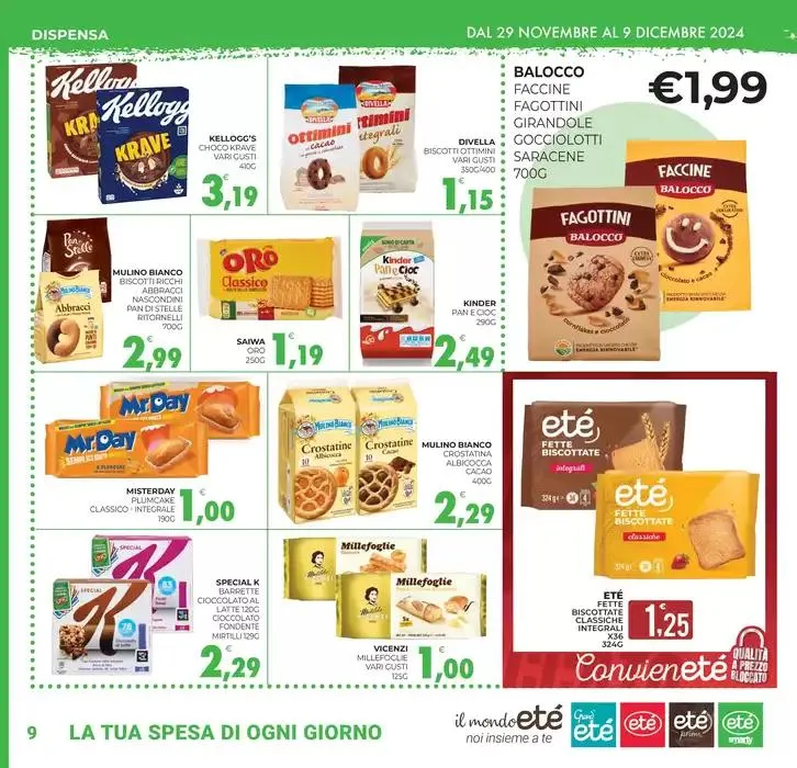 Qualita e prezzo bloccato da 29 novembre a 9 dicembre di 2024 - Pagina del volantino 9