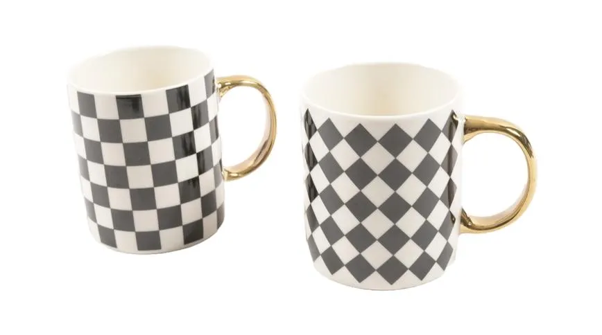 Les Follies tazza nera in porcellana 350 ml