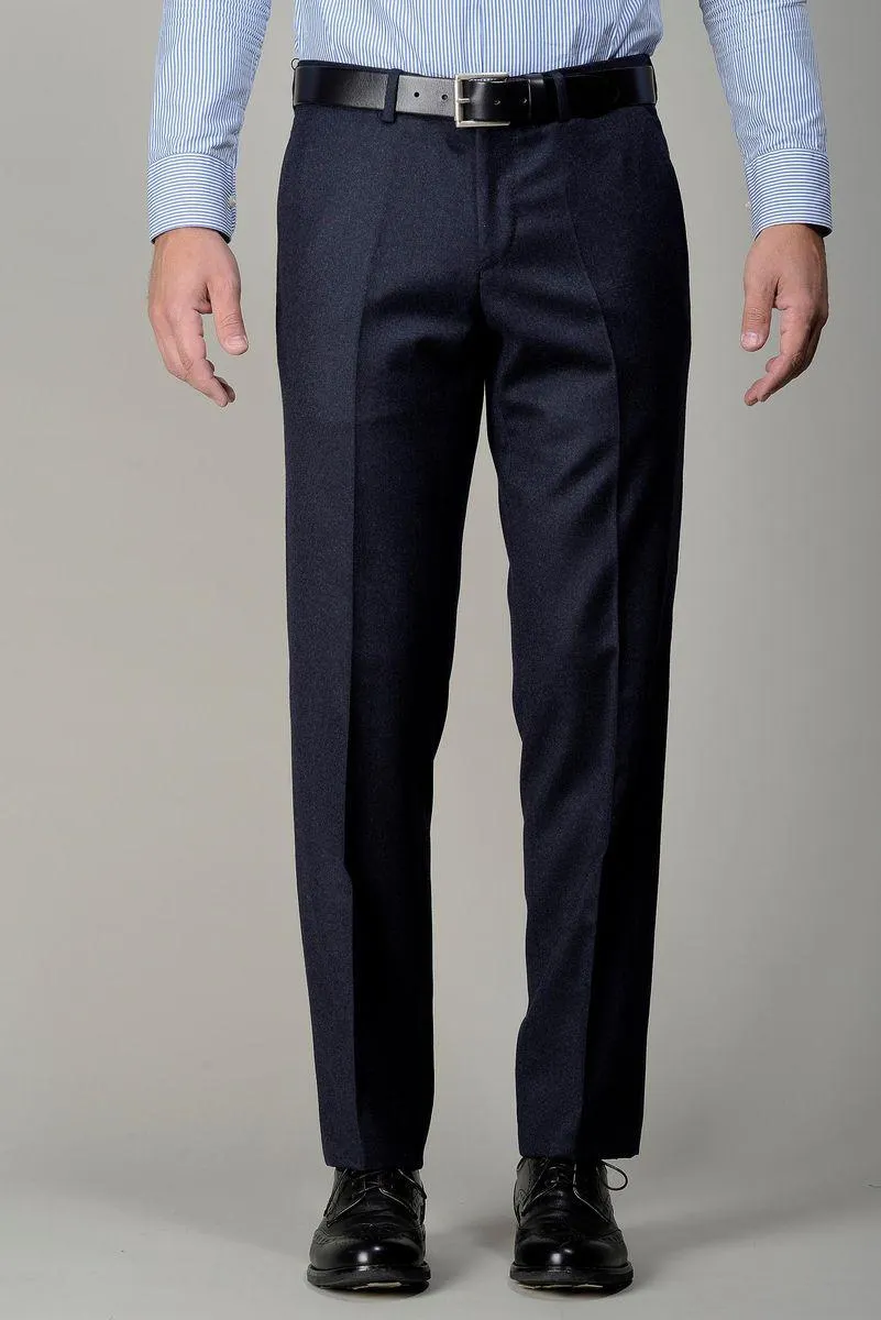 Pantalone blu flanella comodo