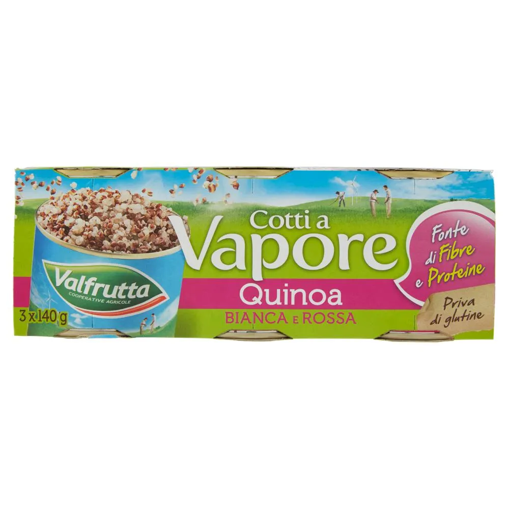 Valfrutta Cotti a Vapore Quinoa Bianca e Rossa 3 x 140 g