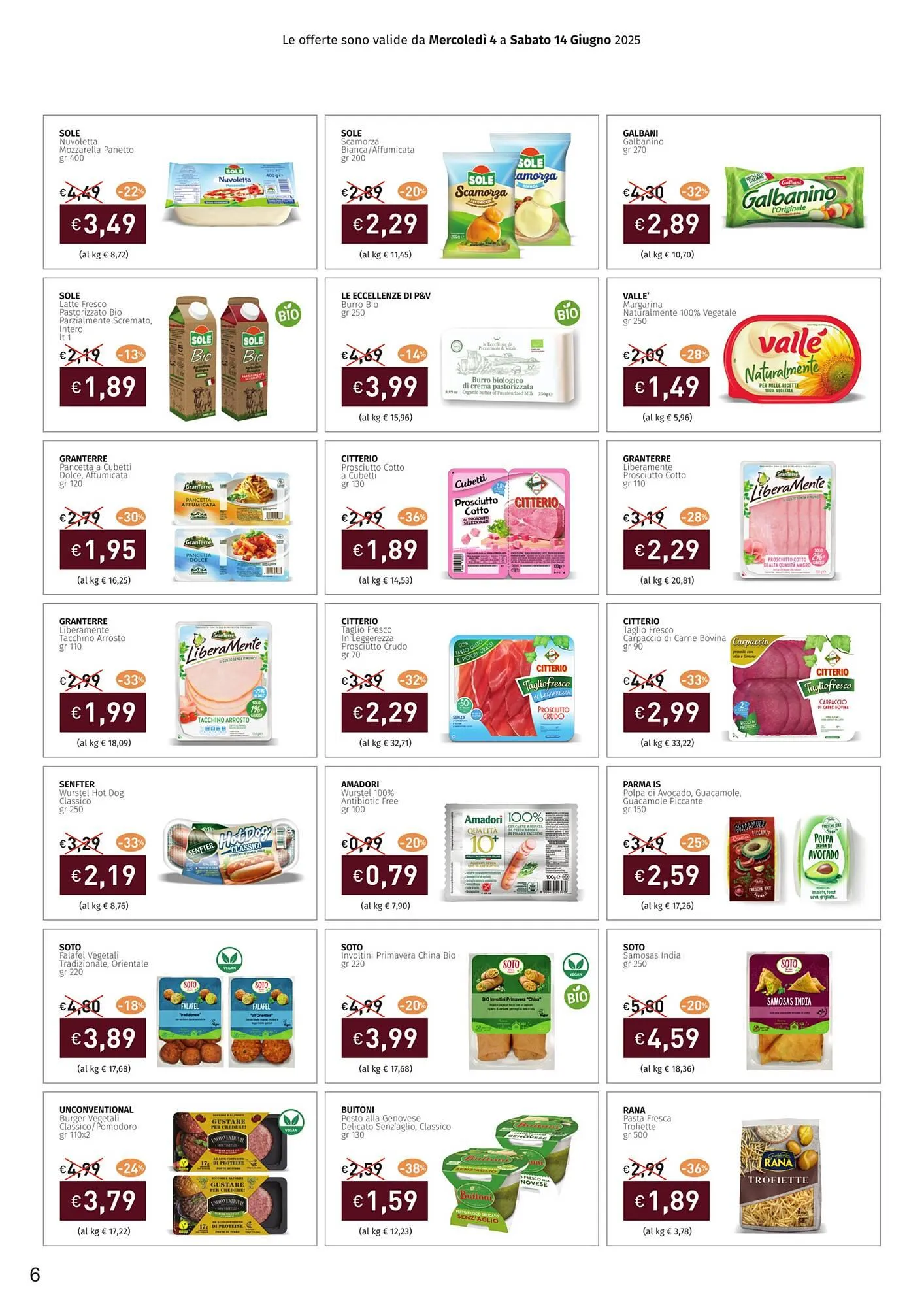 Volantino Prezzemolo e Vitale da 4 giugno a 14 giugno di 2025 - Pagina del volantino 6