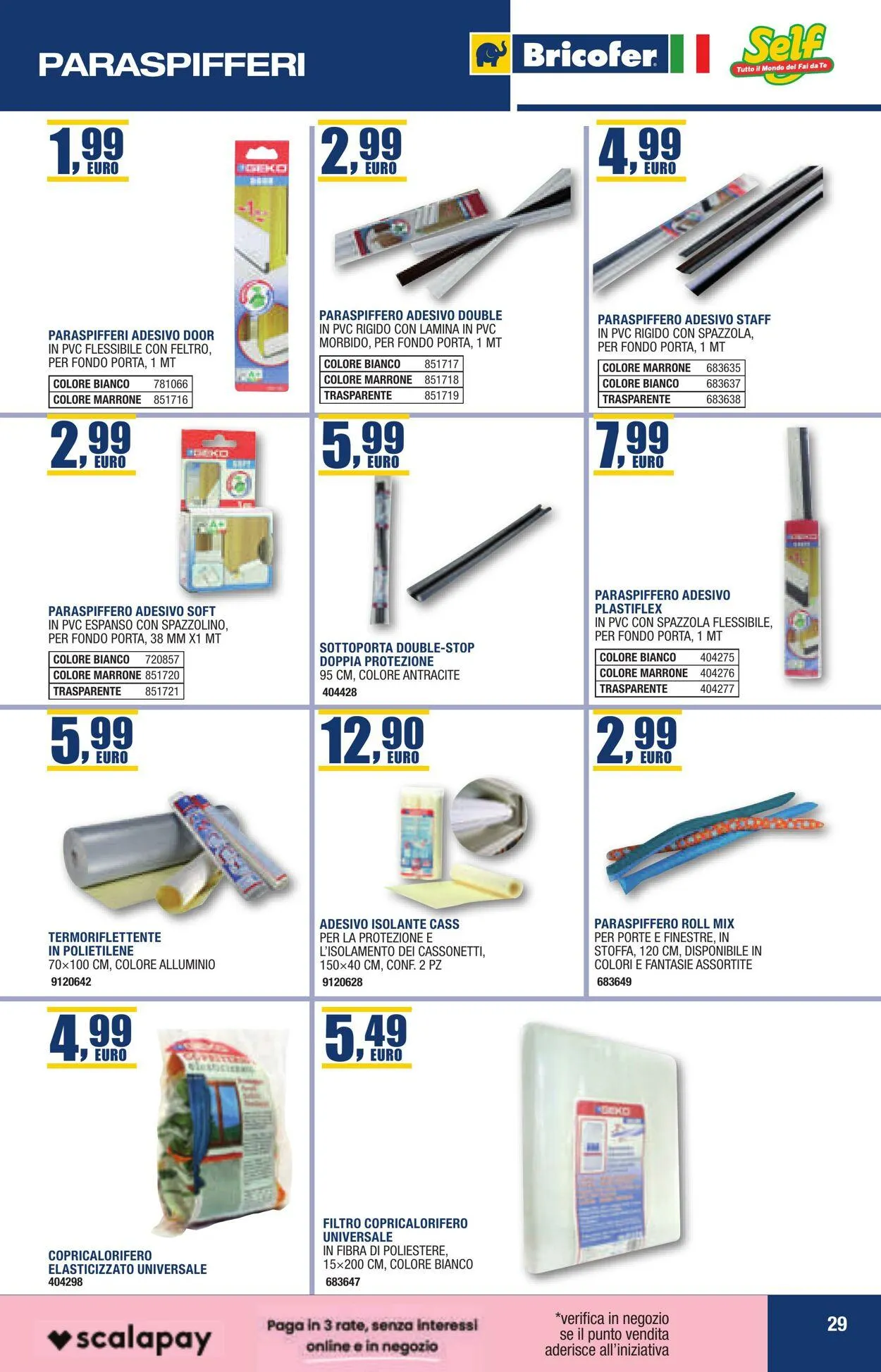 Self - Perugia Volantino attuale da 26 ottobre a 9 novembre di 2025 - Pagina del volantino 29