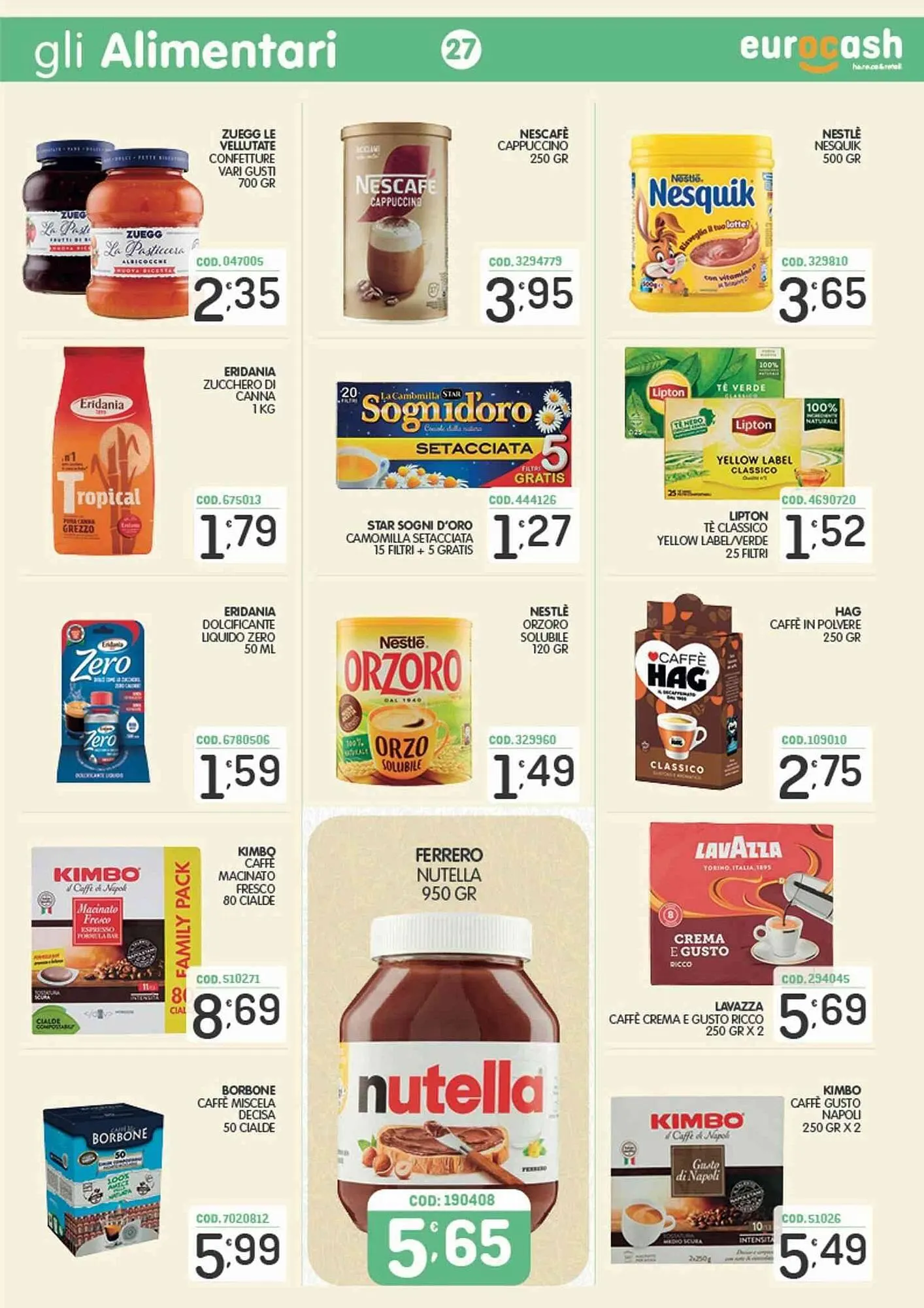 Volantino Eurocash da 16 marzo a 5 aprile di 2026 - Pagina del volantino 27