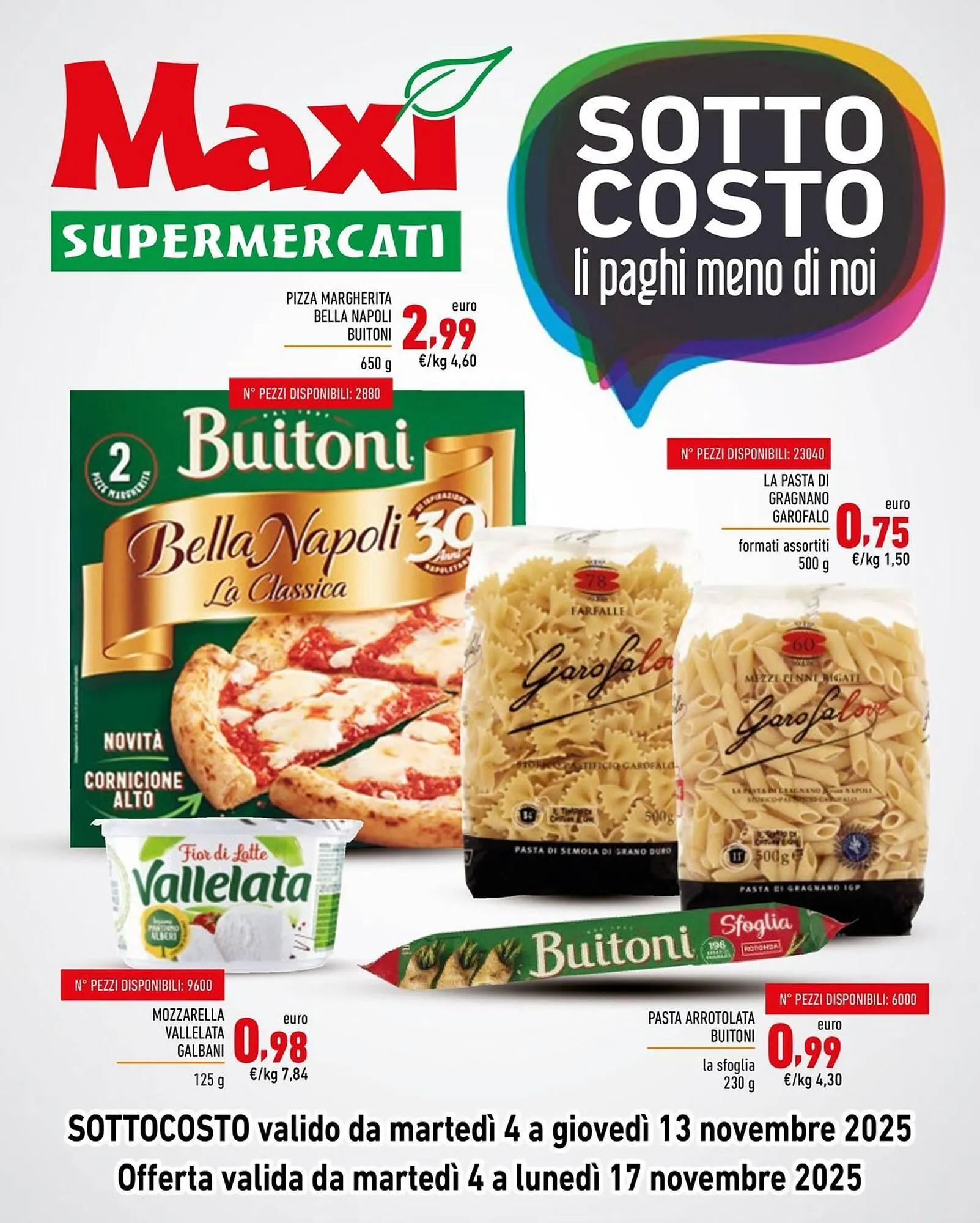 Volantino Maxi Supermercati da 4 novembre a 17 novembre di 2025 - Pagina del volantino 1